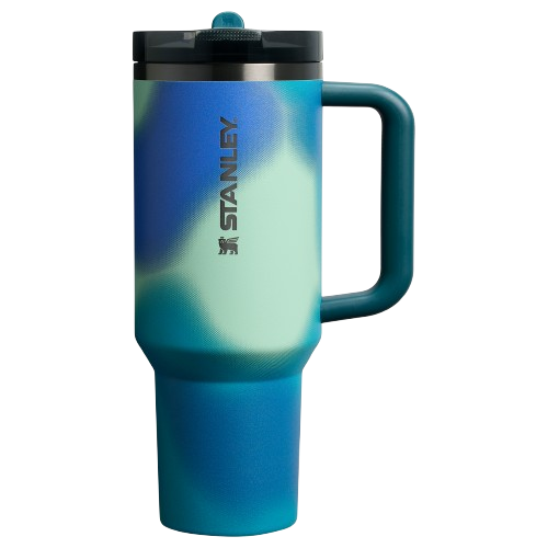 The New Frequency Quencher ProTour Flip Straw Tumbler Coastal Teal Motion