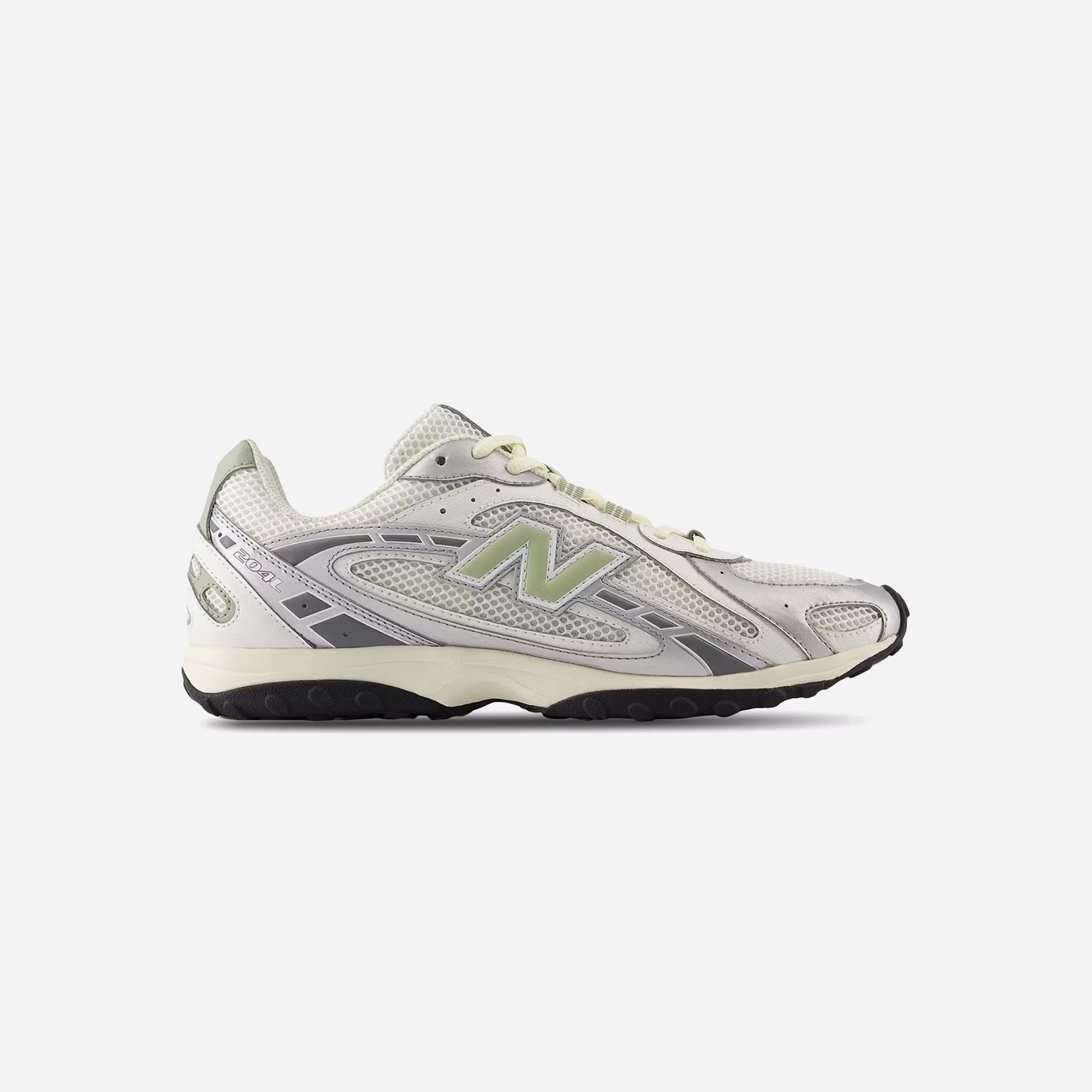 New Balance 204L Silver Metallic Sage Green