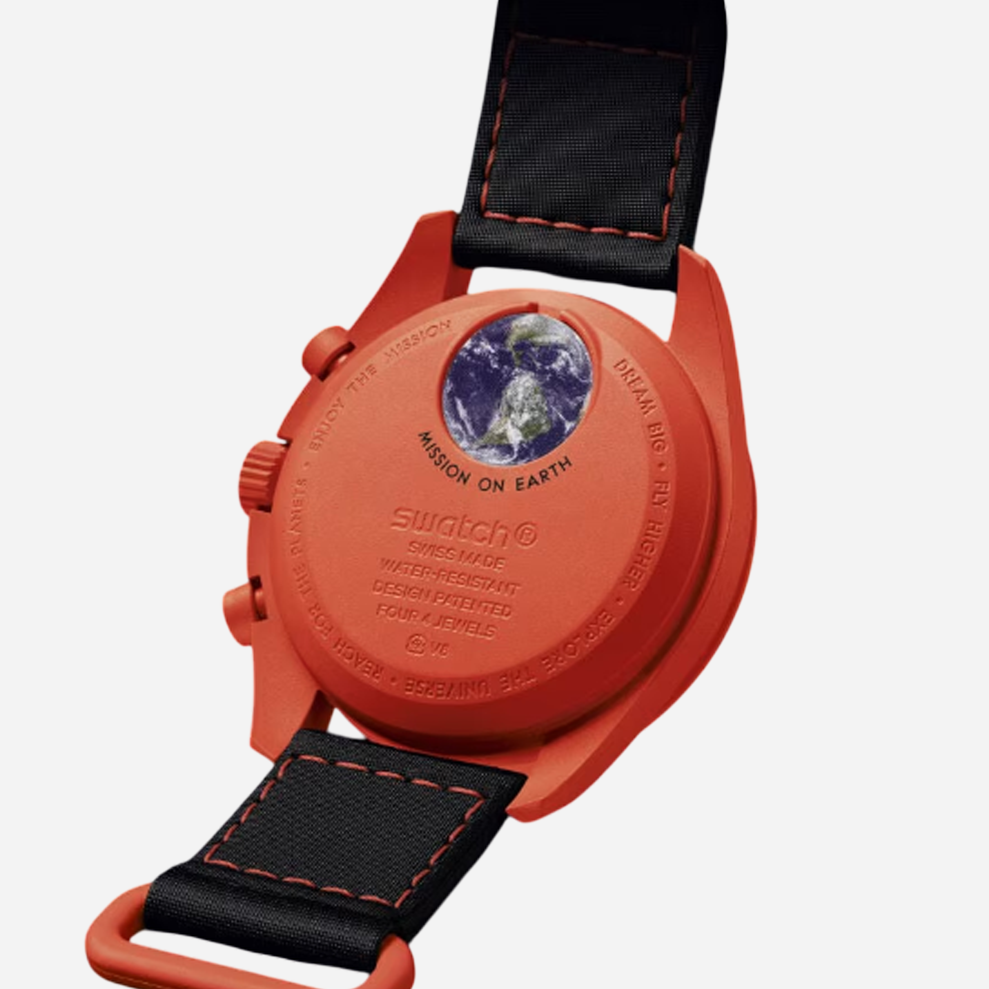 Swatch X Omega Bioceramic Moonswatch Mission On Earth - Lava