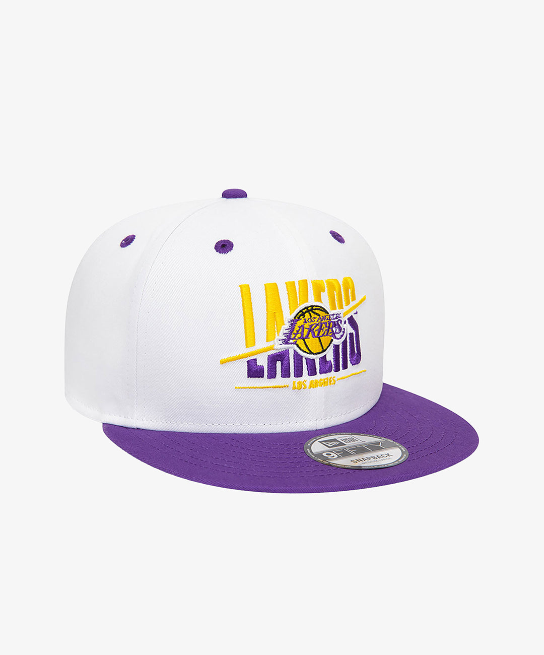 New Era LA LAKERS CROWN WHITE 9FIFTY SNAPBACK CAP { WHITE