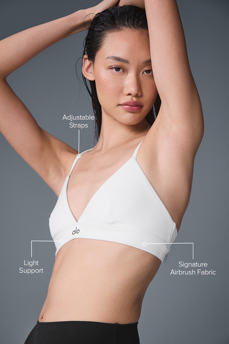 Alo Yoga Splendor Bra - White/Black
