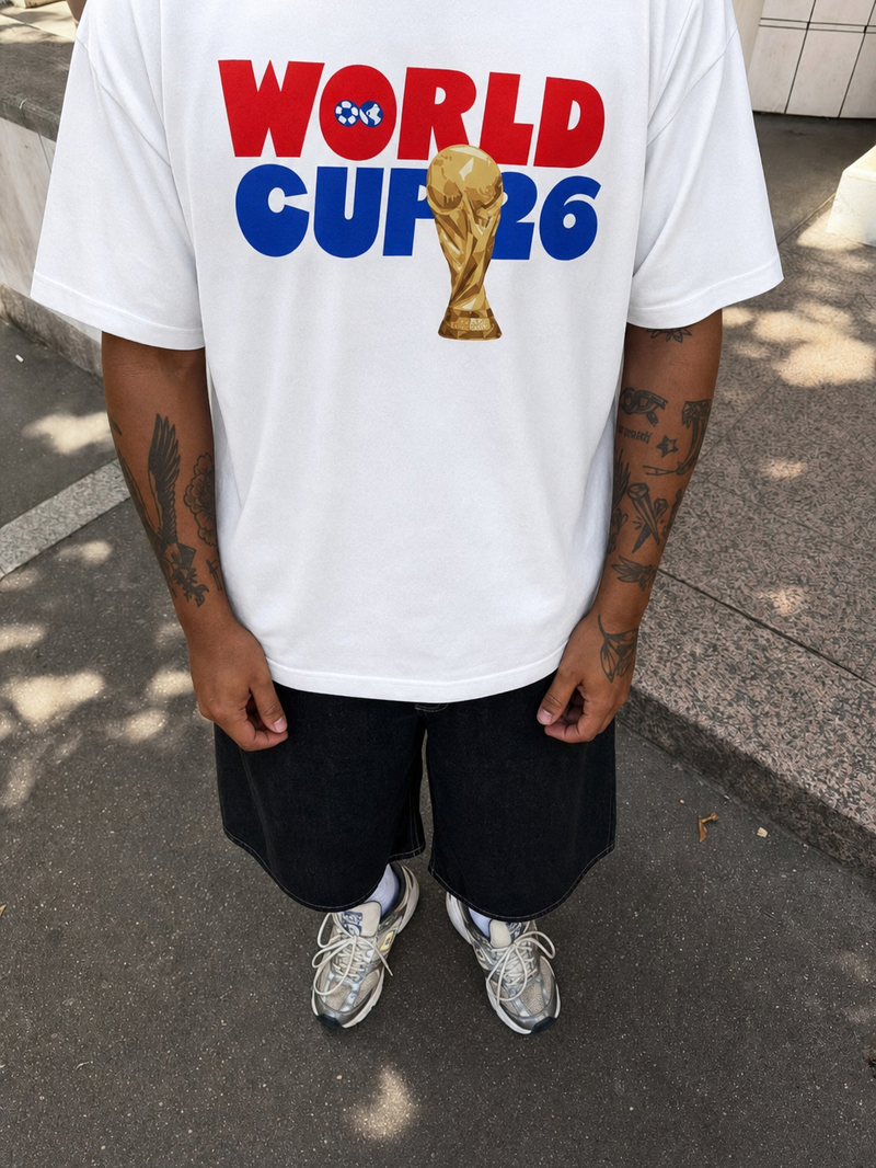 Off Supply Bleu Blanc White T-Shirt