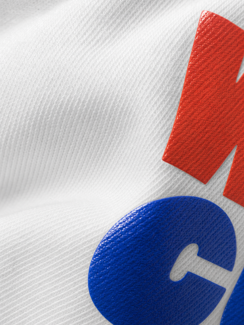 Off Supply Bleu Blanc White T-Shirt