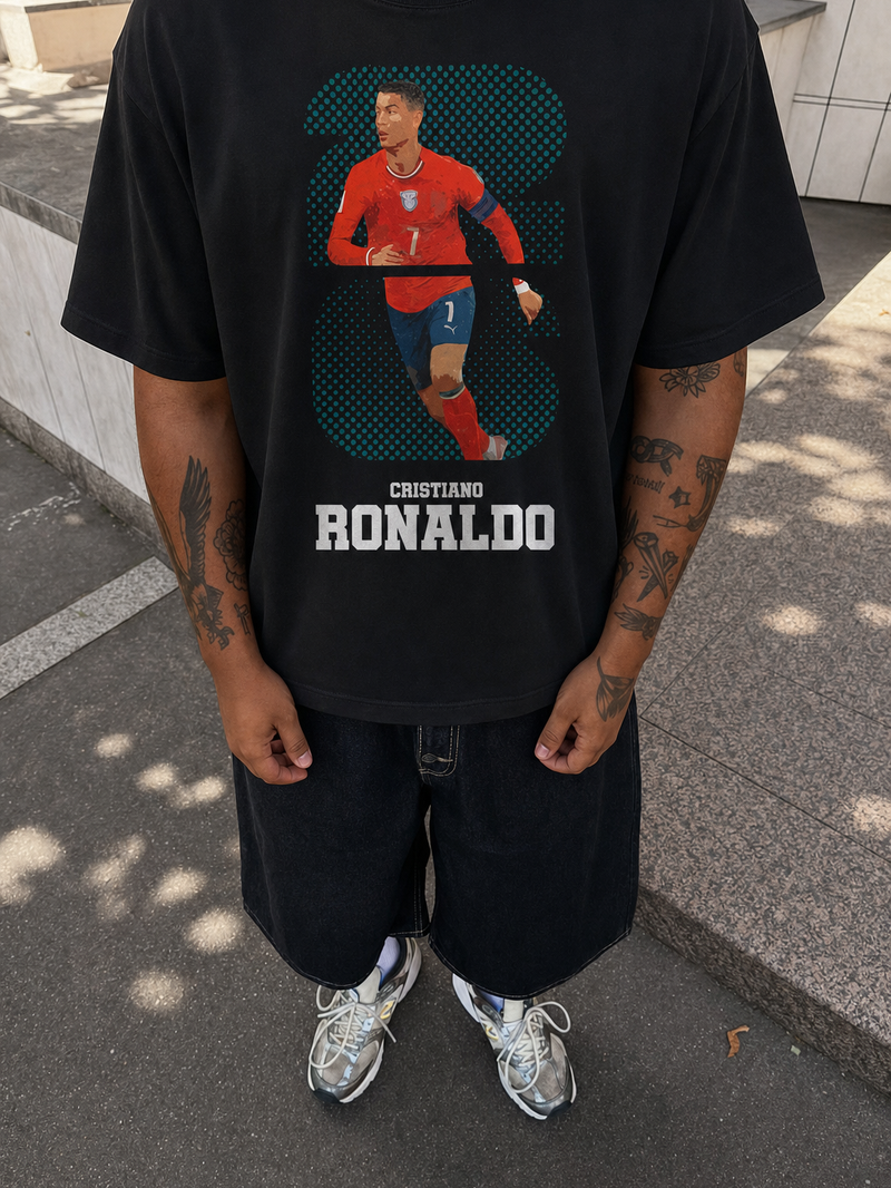 Off Supply CR7 Legacy Black T-Shirt
