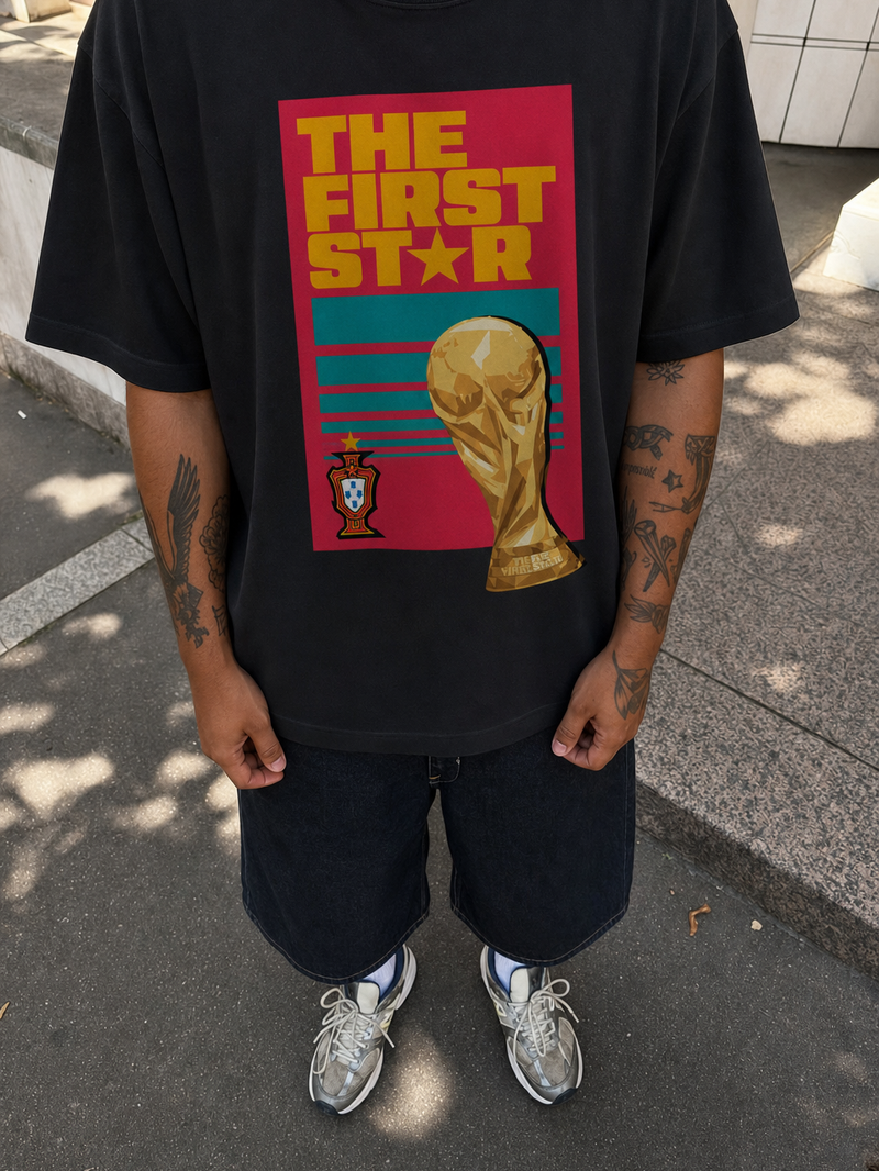 Off Supply First Star Black T-Shirt