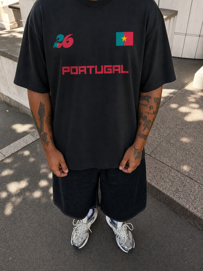 Off Supply Portugal 26 Black T-Shirt