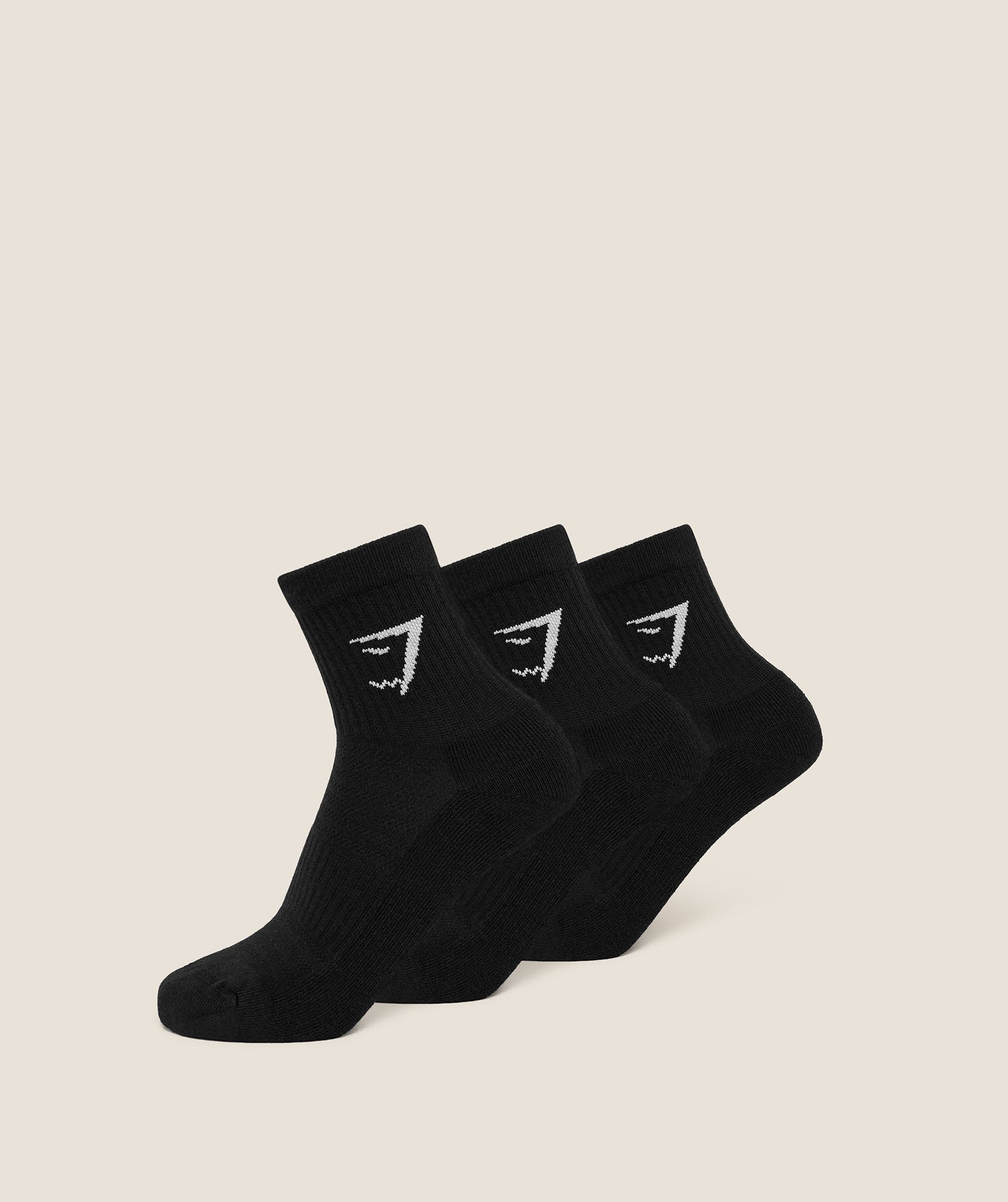 Gymshark Midi Socks 3Pk Gs Black