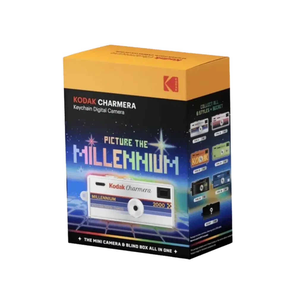 Kodak Charmera Keychain Digital Camera Blind Box Collection Standard + Millenium Collection Pack of 2