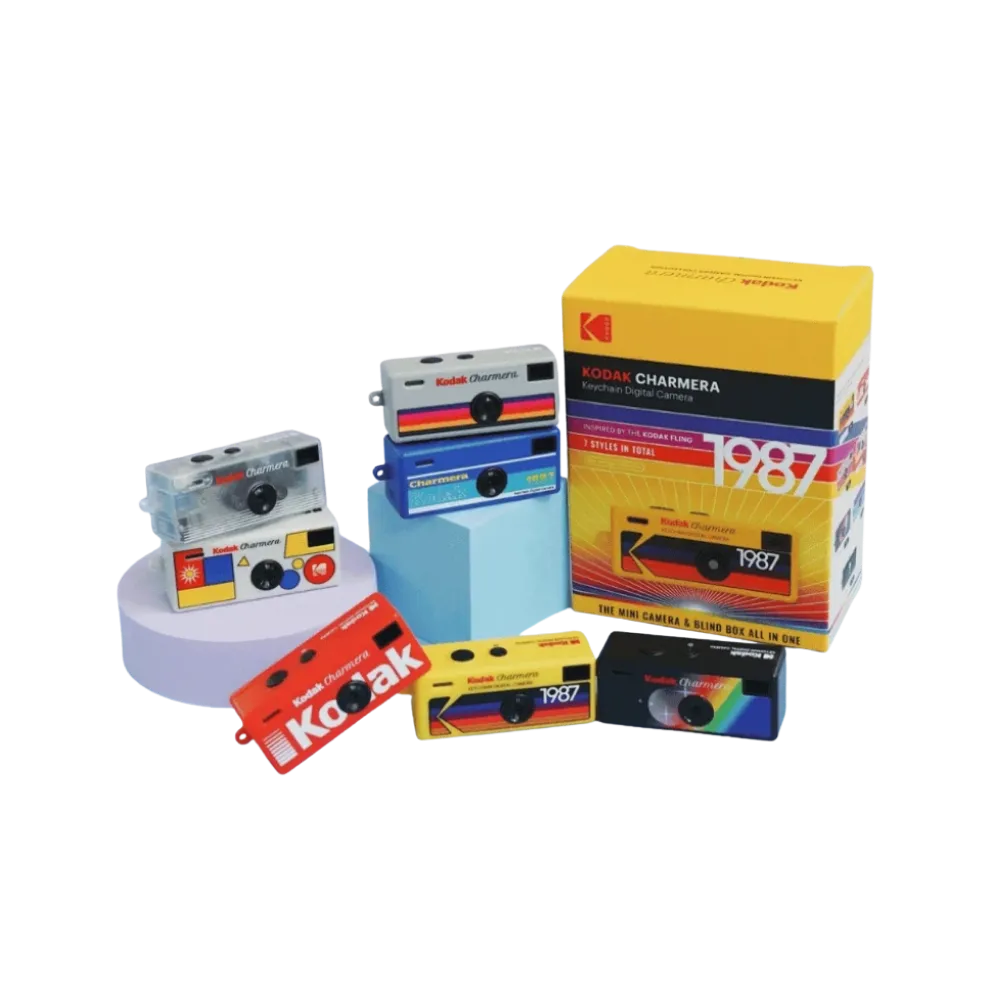Kodak Charmera Keychain Digital Camera Blind Box Collection Standard + Millenium Collection Pack of 2