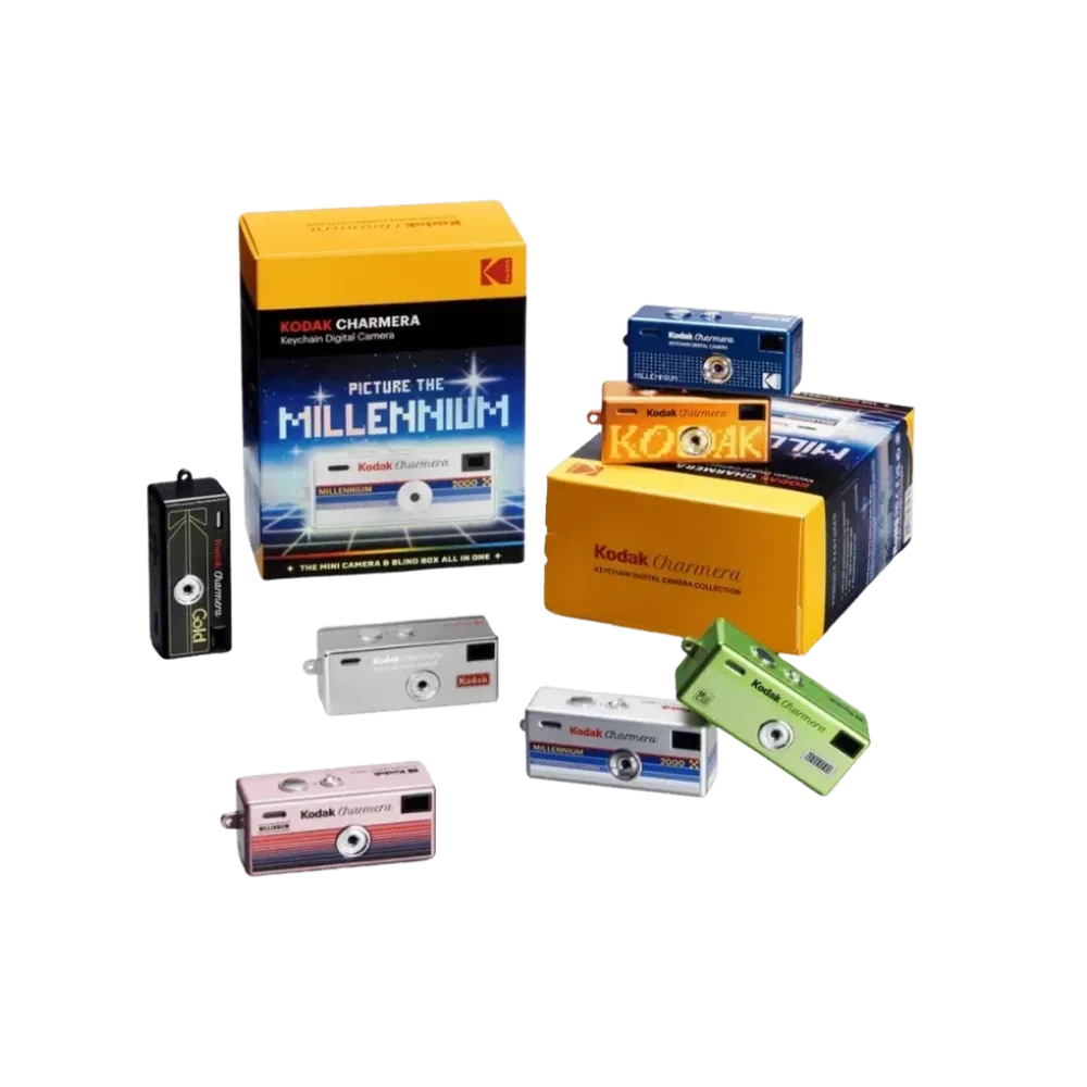 Kodak Charmera Keychain Digital Camera Blind Box Collection Standard + Millenium Collection Pack of 2