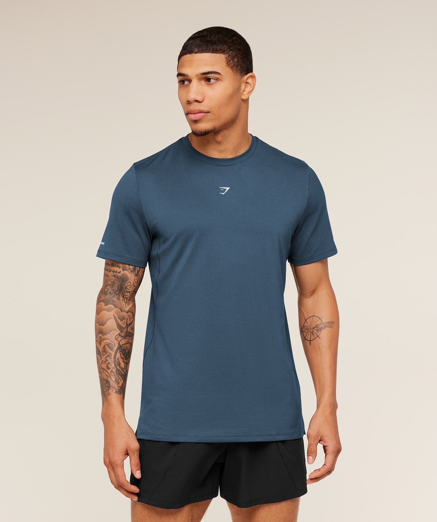 Gymshark Running T-Shirt Gs Stealth Blue