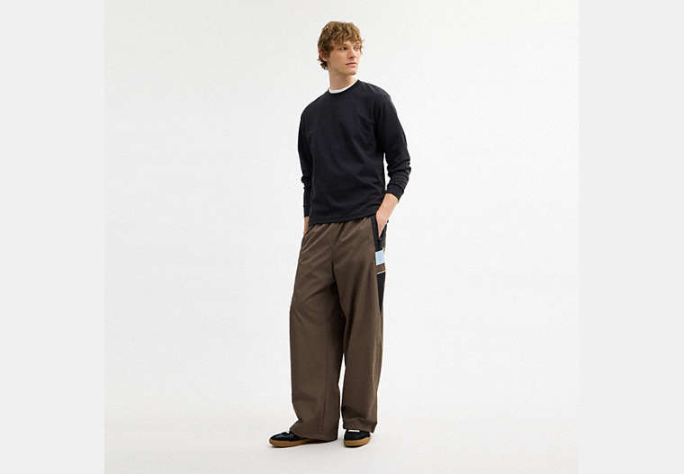 Straight Leg Track Pants In Recycled Polyester