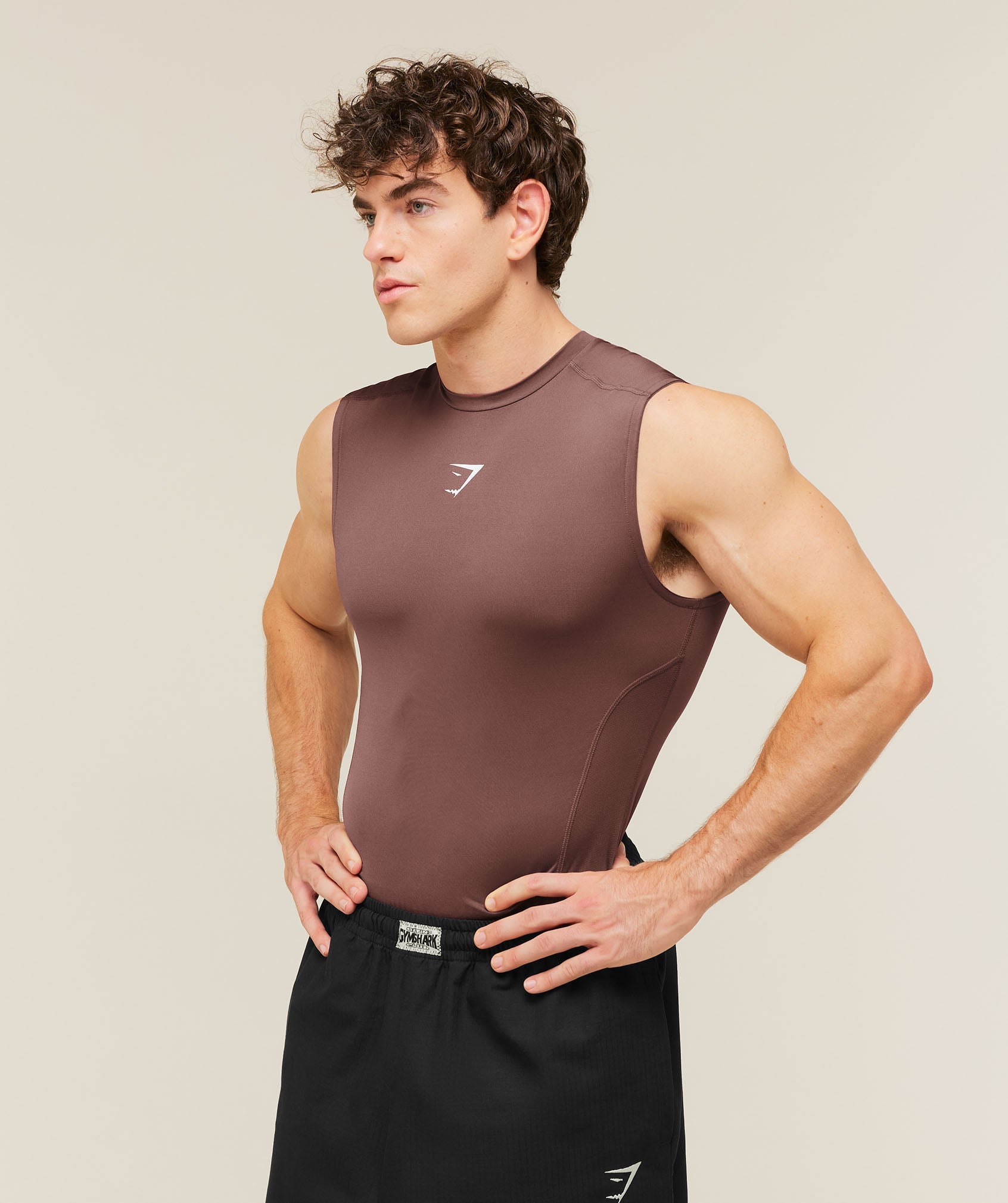 Gymshark Element Tank Espresso Brown