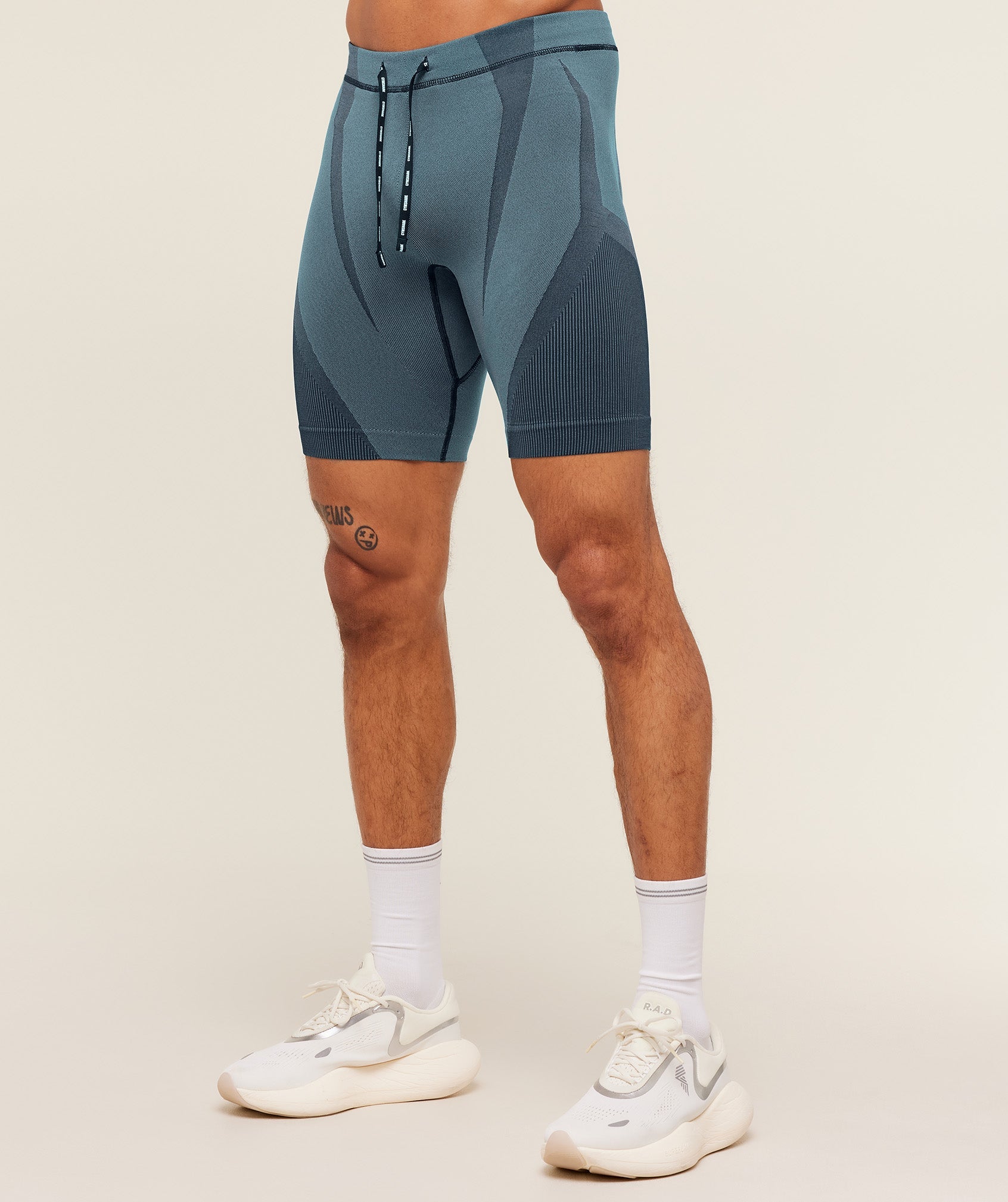 Gymshark Seamless Running Half Tight Stealth Blue