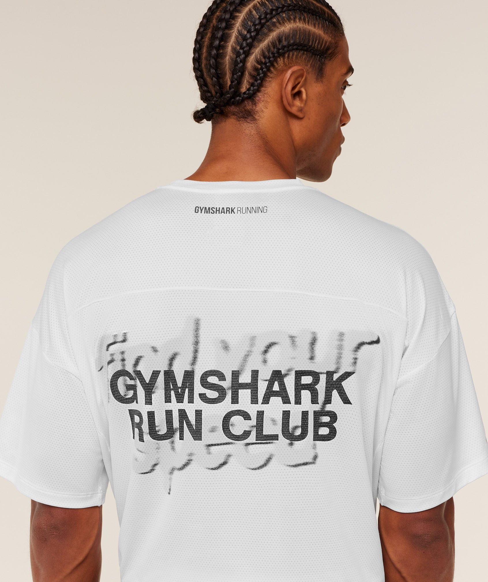 Gymshark Running Graphic T-Shirt Gs White