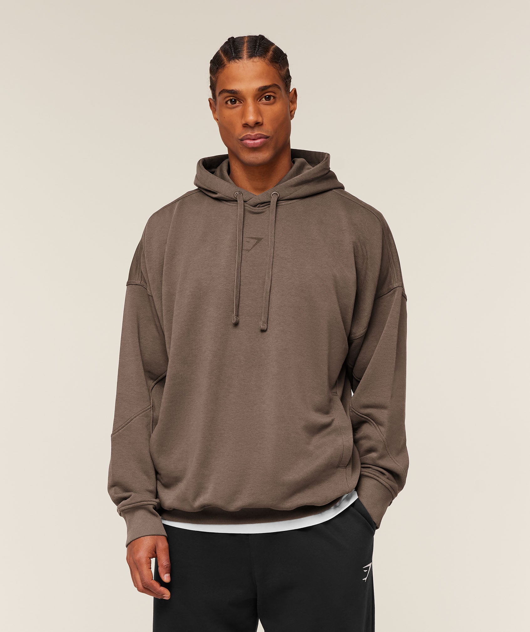 Gymshark Power Oversized Hoodie Soft Brown