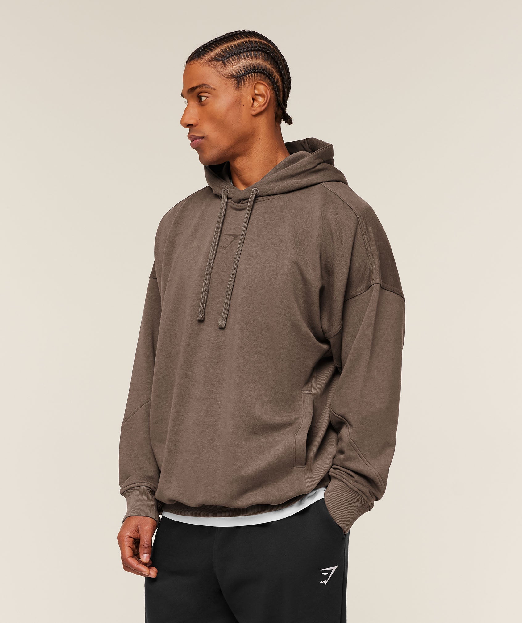 Gymshark Power Oversized Hoodie Soft Brown