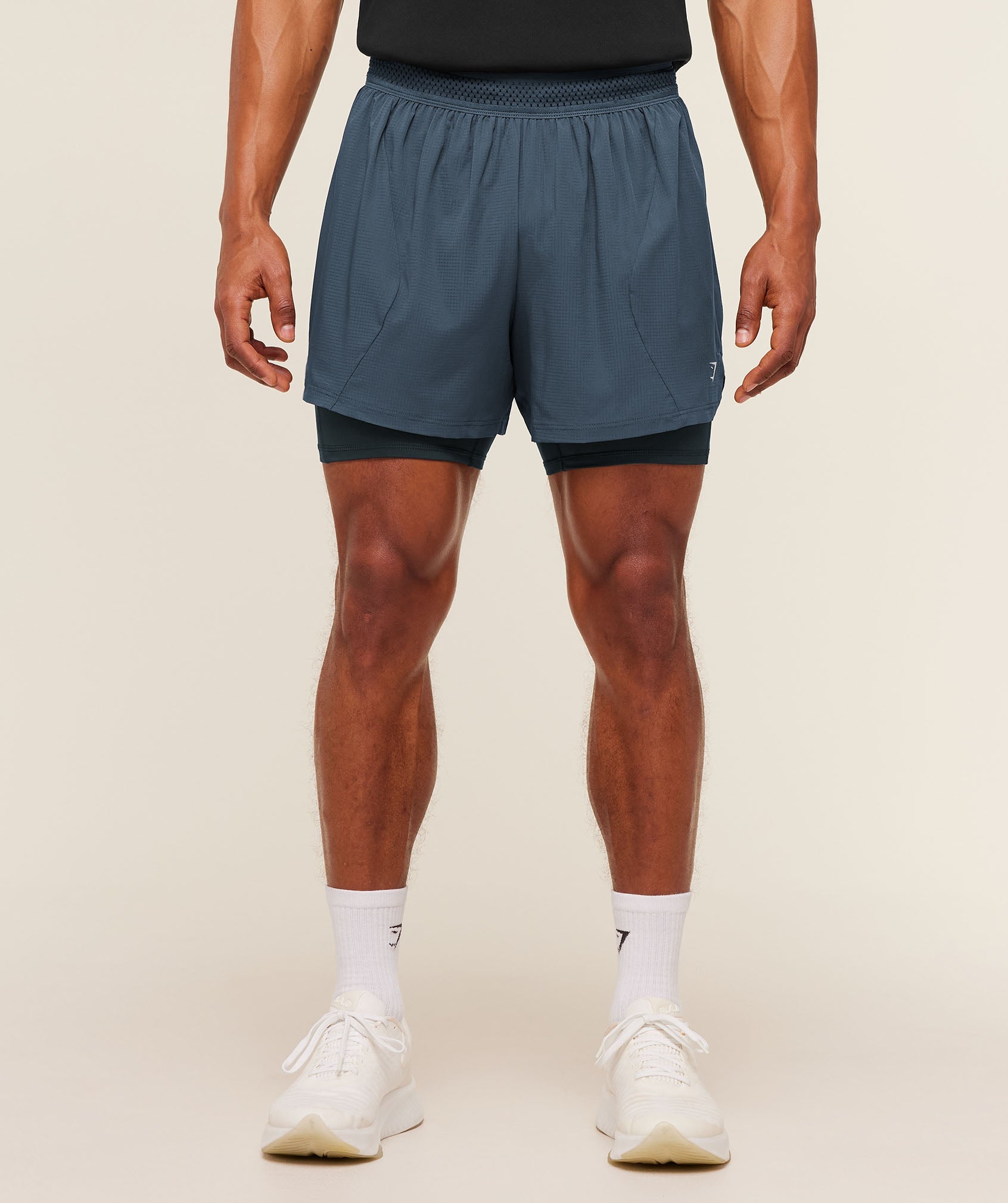 Gymshark Running 4" 2In1 Shorts Gs Stealth Blue