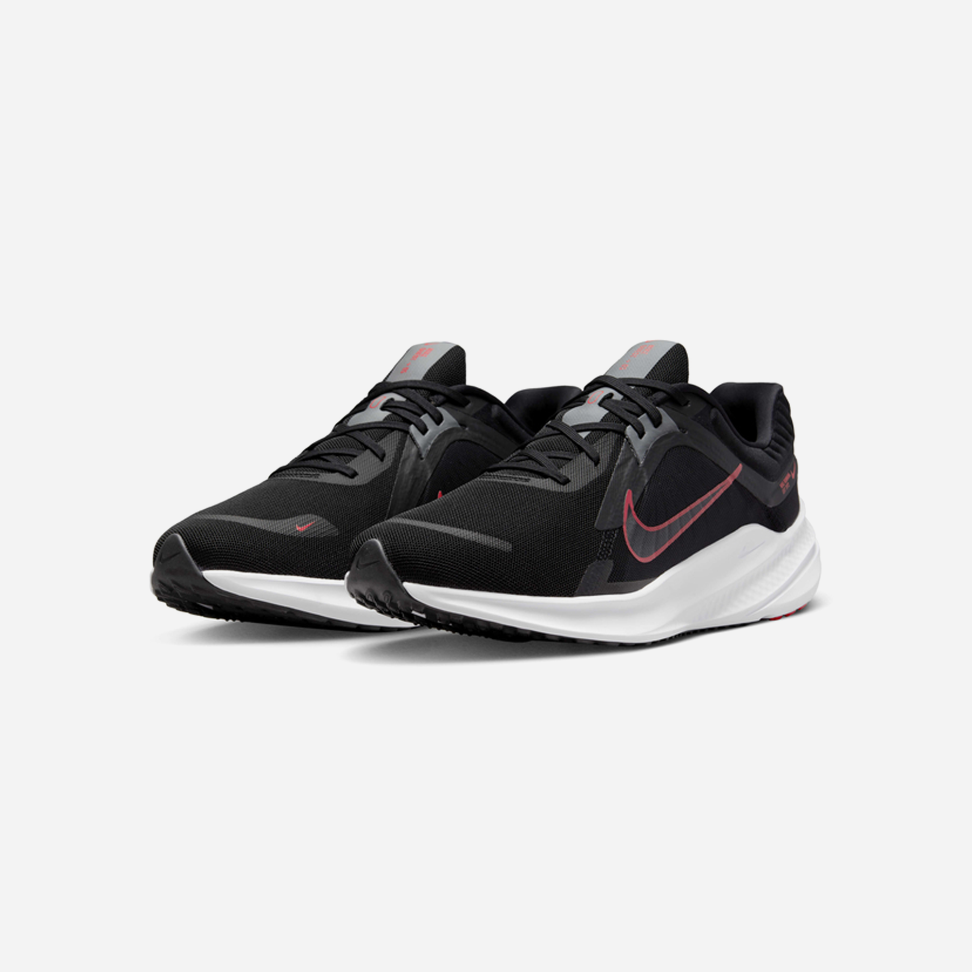 Nike Quest 5 Black Smoke Grey University Red