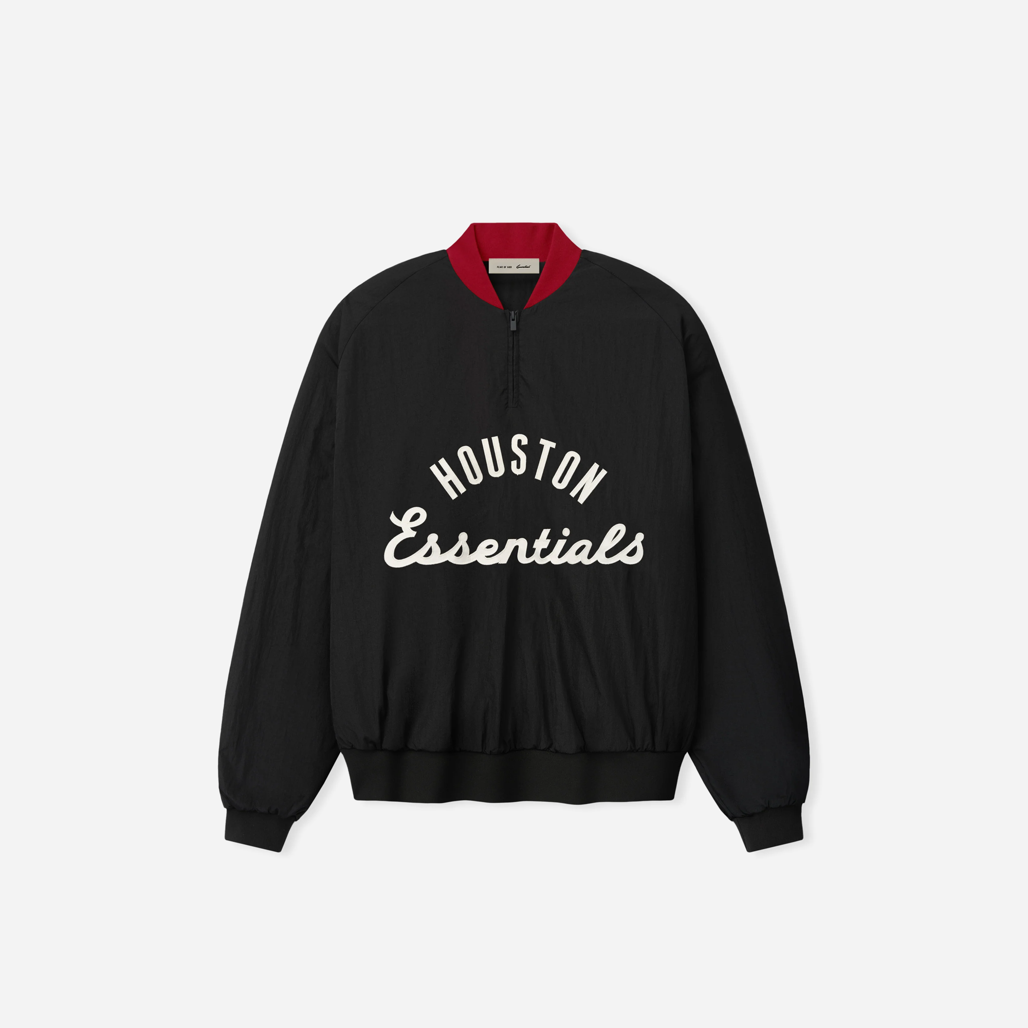 Fear Of God Essentials Astros Half Zip Pullover Black