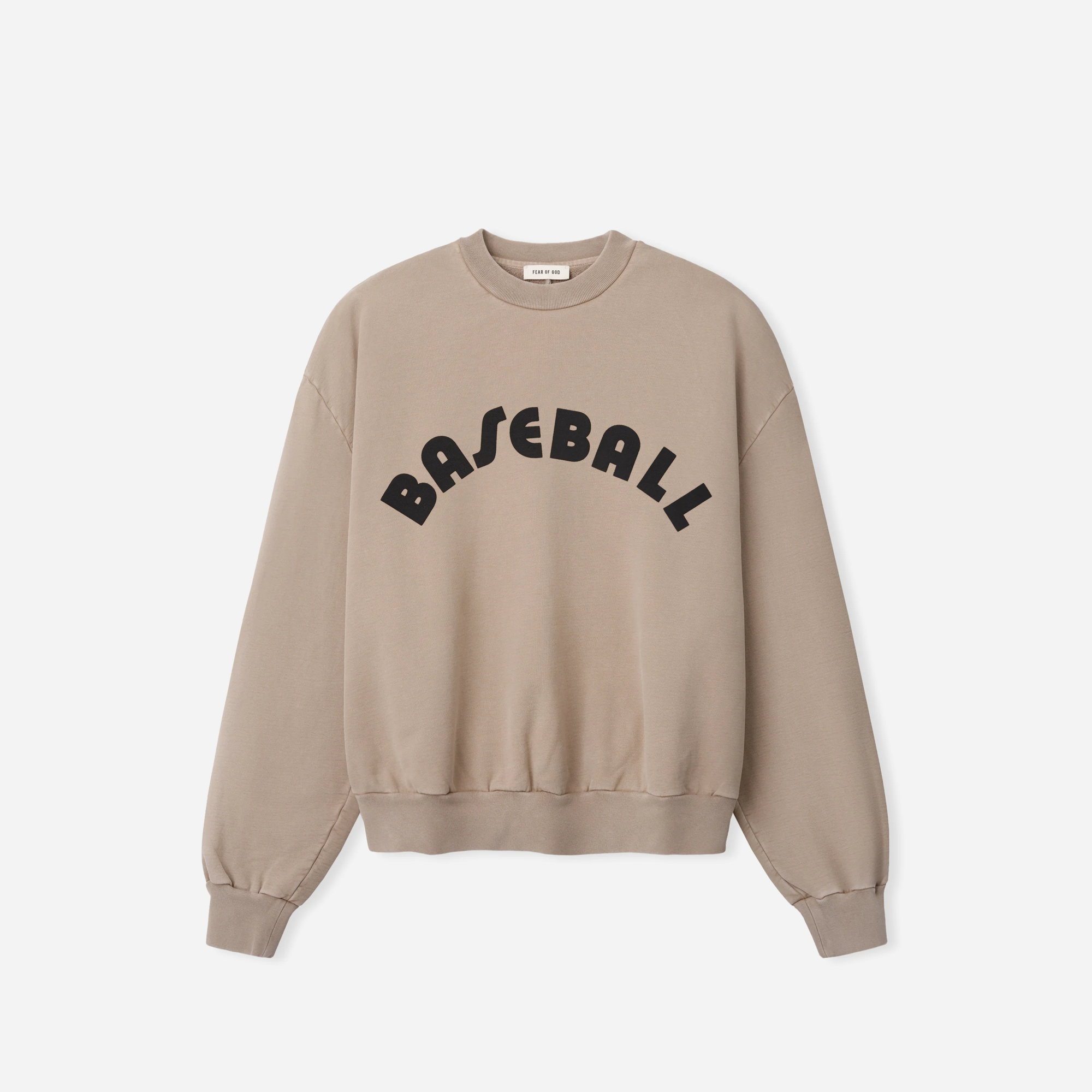 Fear Of God Baseball Classic Half Raglan Sweatshirt Dune Pearl
