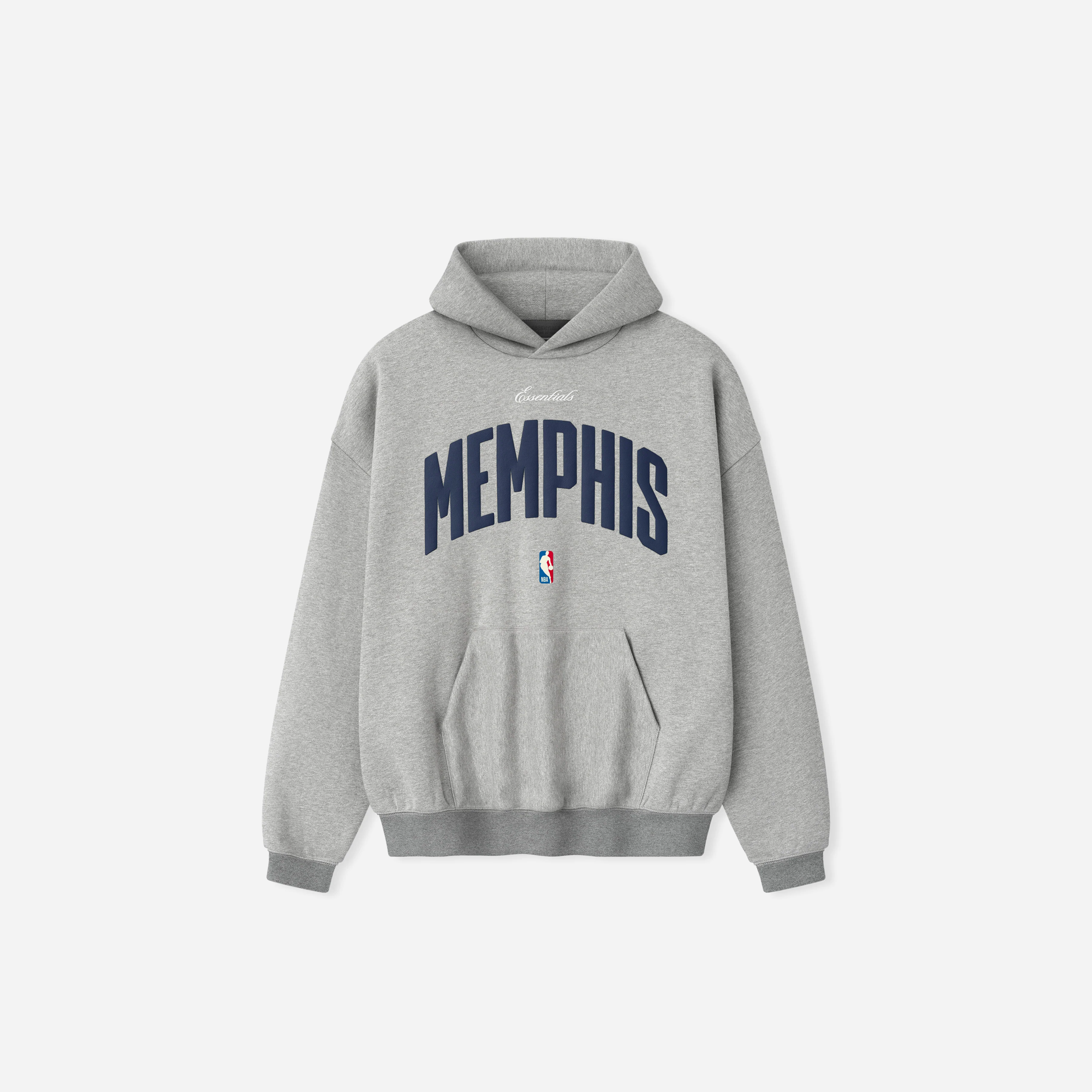 Fear Of God Essentials Memphis Grizzlies 90s Hoodie Concrete Heather