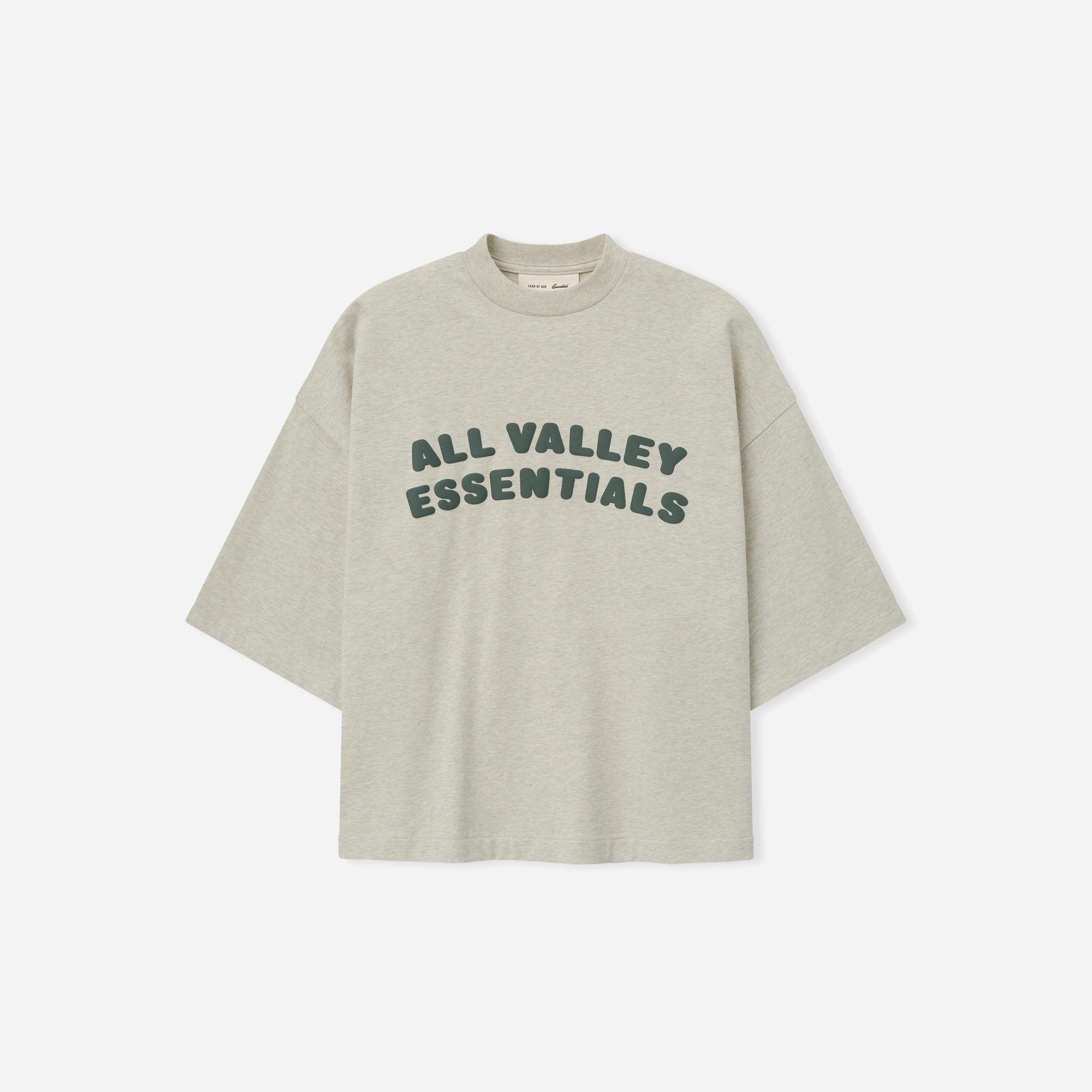 Fear Of God Essentials Merch Tee Boxy Fit Vanilla Heather