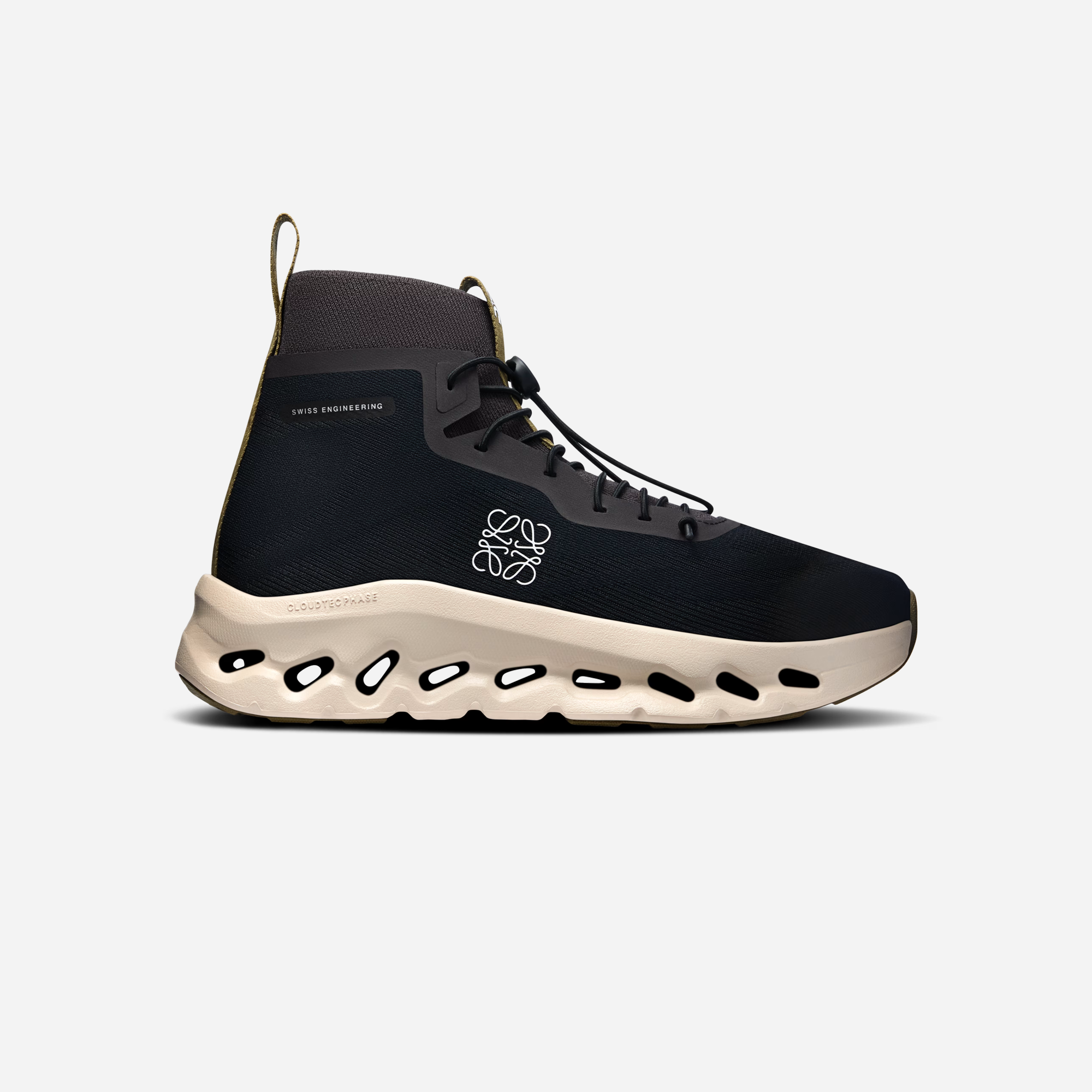 ON Running Cloudtilt Hi LOEWE Black Oatmeal Olive WMNS