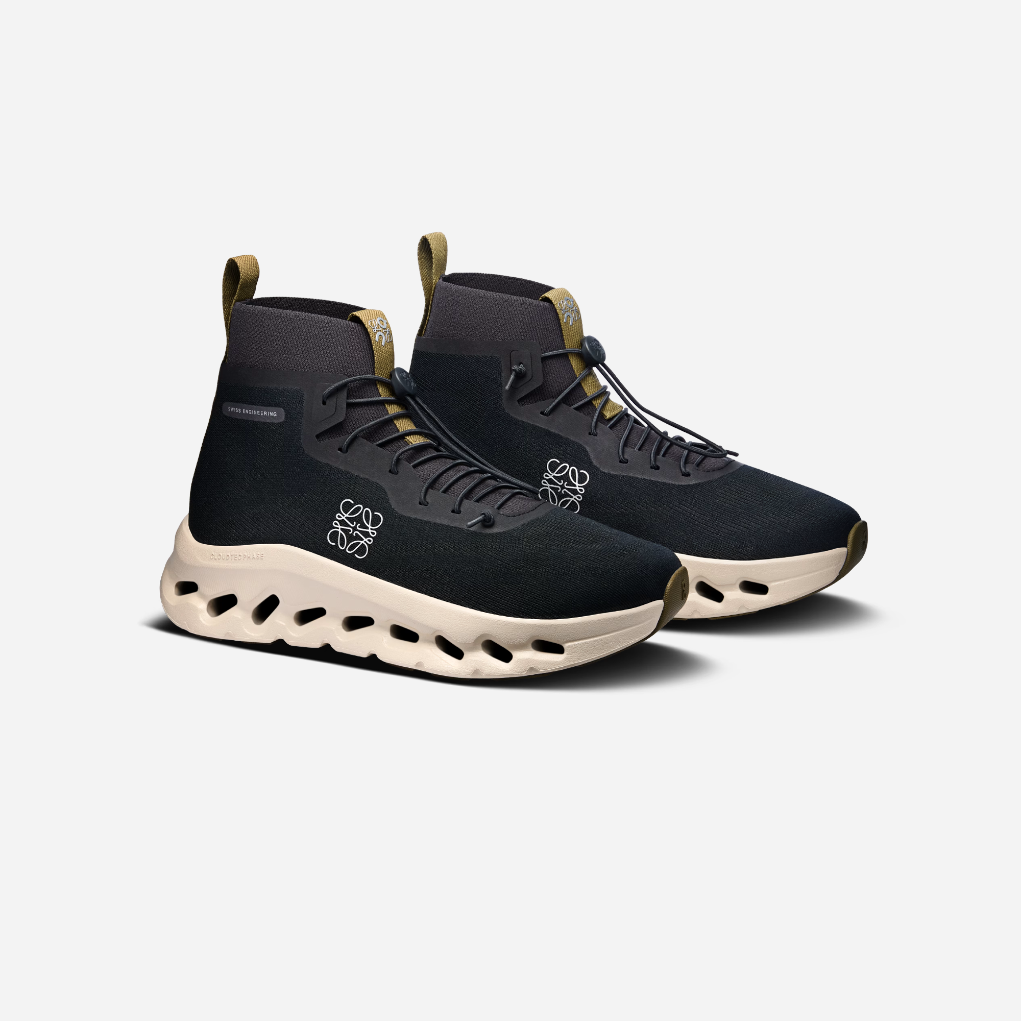 ON Running Cloudtilt Hi LOEWE Black Oatmeal Olive WMNS