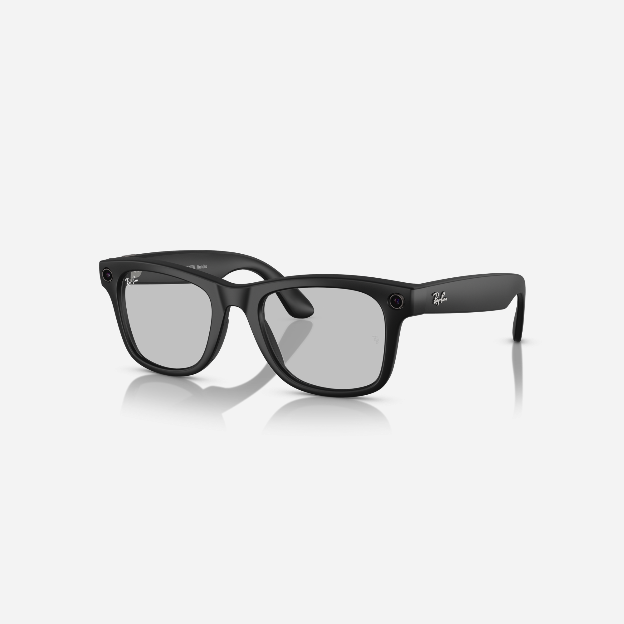 Ray-Ban Meta Wayfarer Large Matte Black Clear-Graphite Green Transition Lens Gen 1