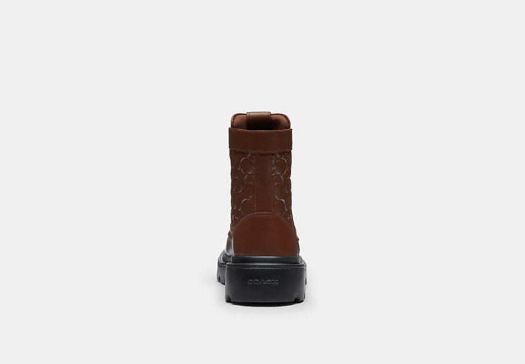 Combat Boot In Signature Leather