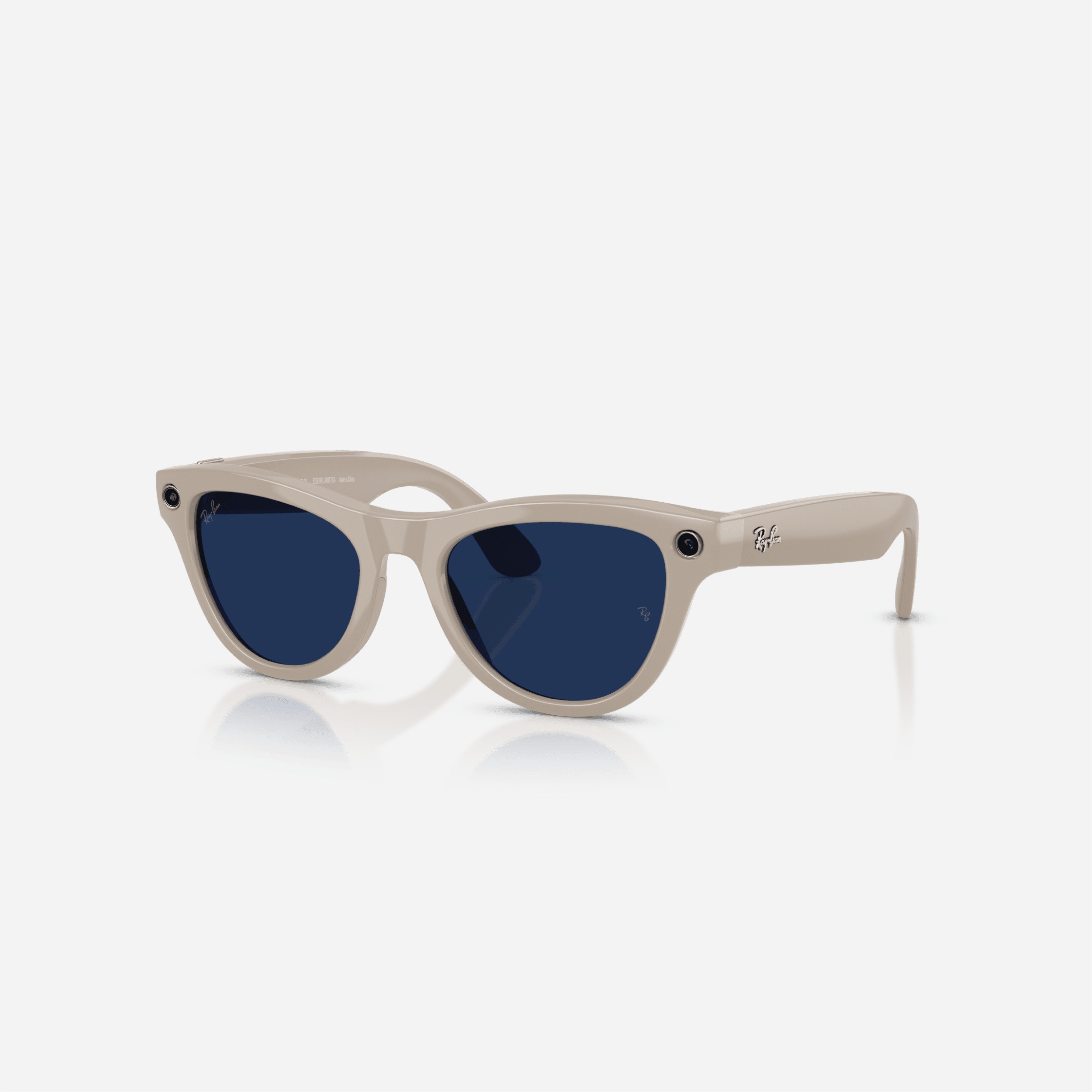 Ray-Ban Meta Skyler Shiny Chalky Grey Frame Blue Lens Transition - Gen 2