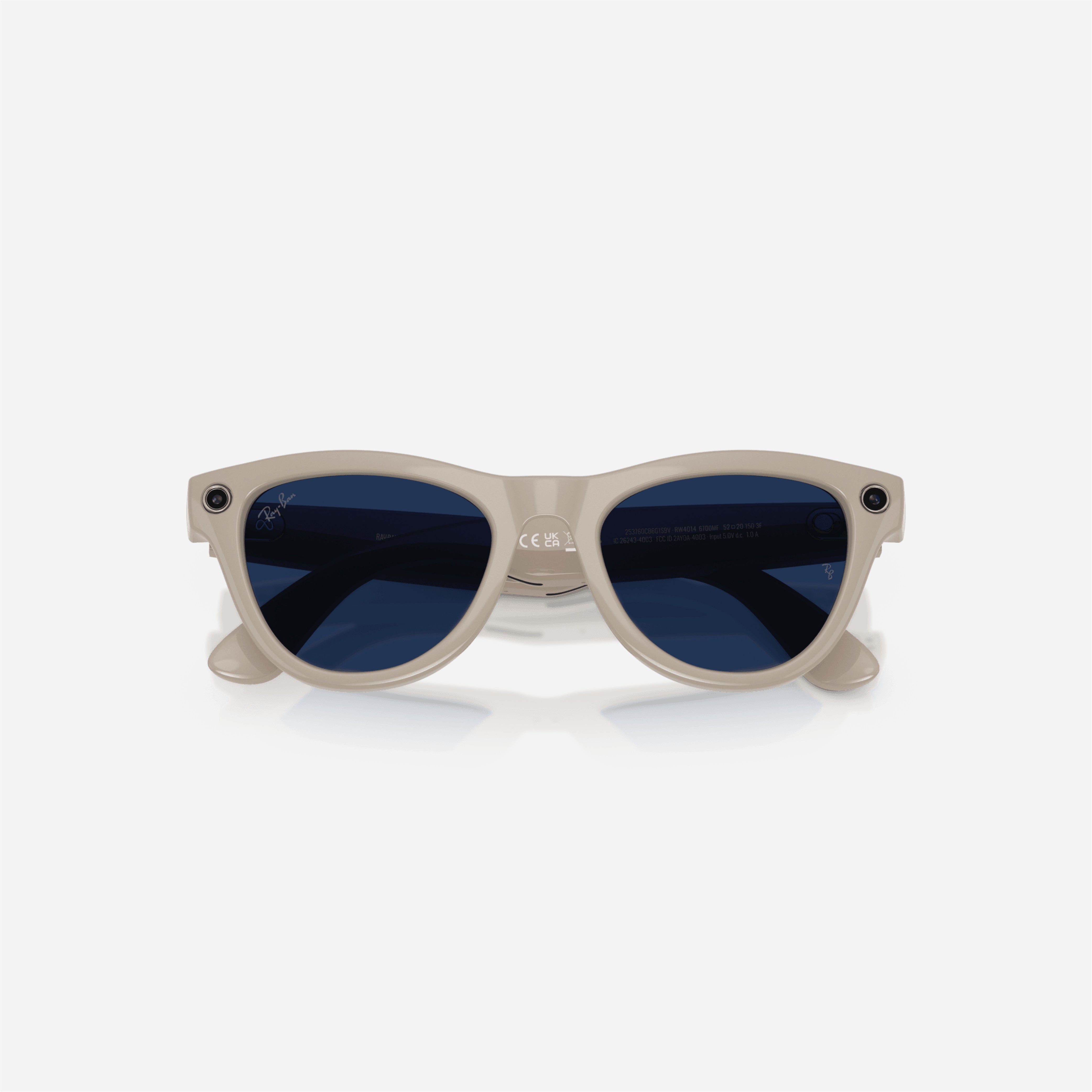 Ray-Ban Meta Skyler Shiny Chalky Grey Frame Blue Lens Transition - Gen 2