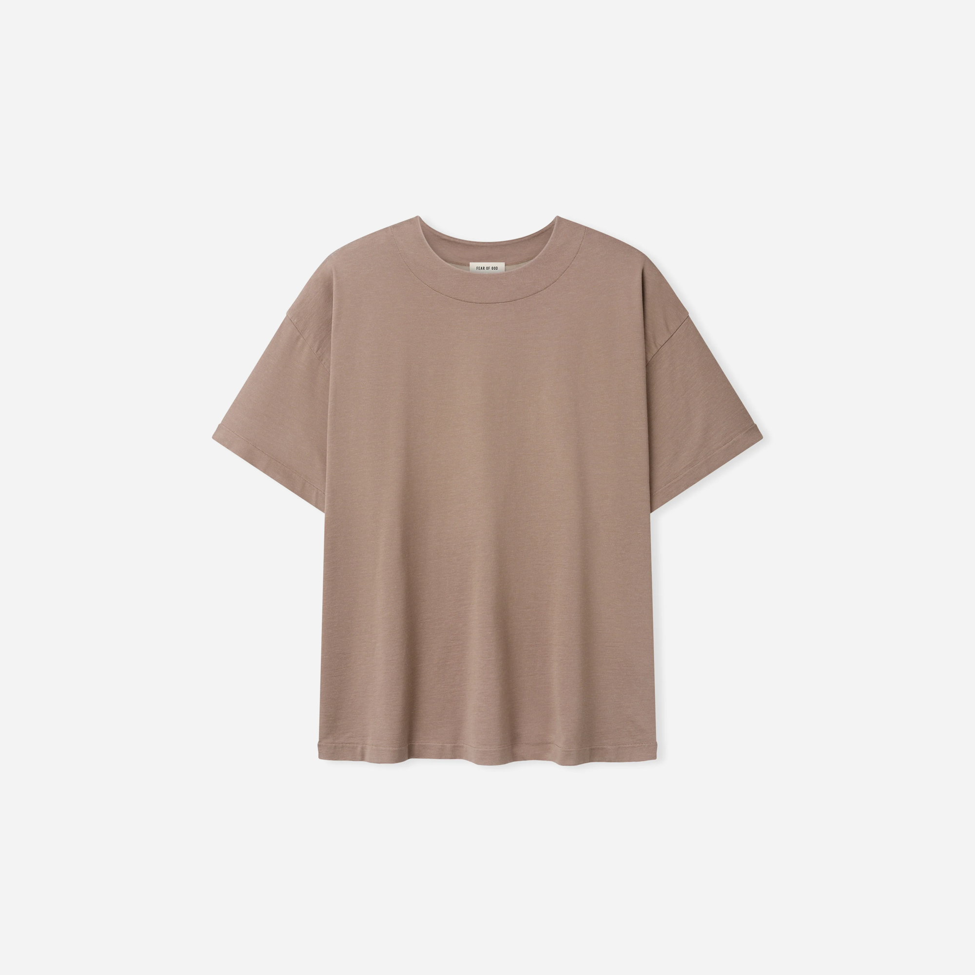 Fear Of God Clean Neck Short Sleeve Tee Dune Pearl