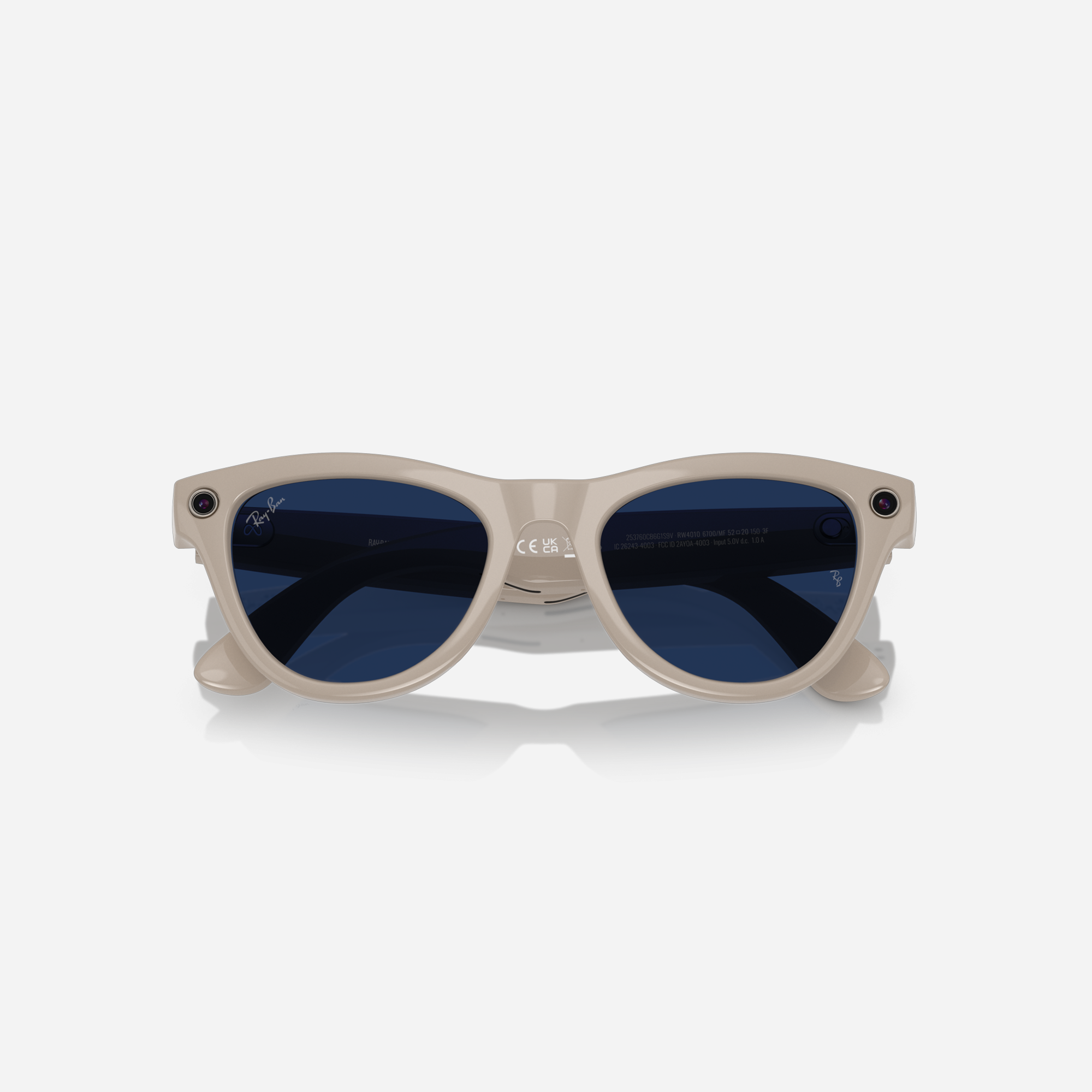 Ray-Ban Meta Skyler Chalk Grey Clear-Sapphire Transition Lens