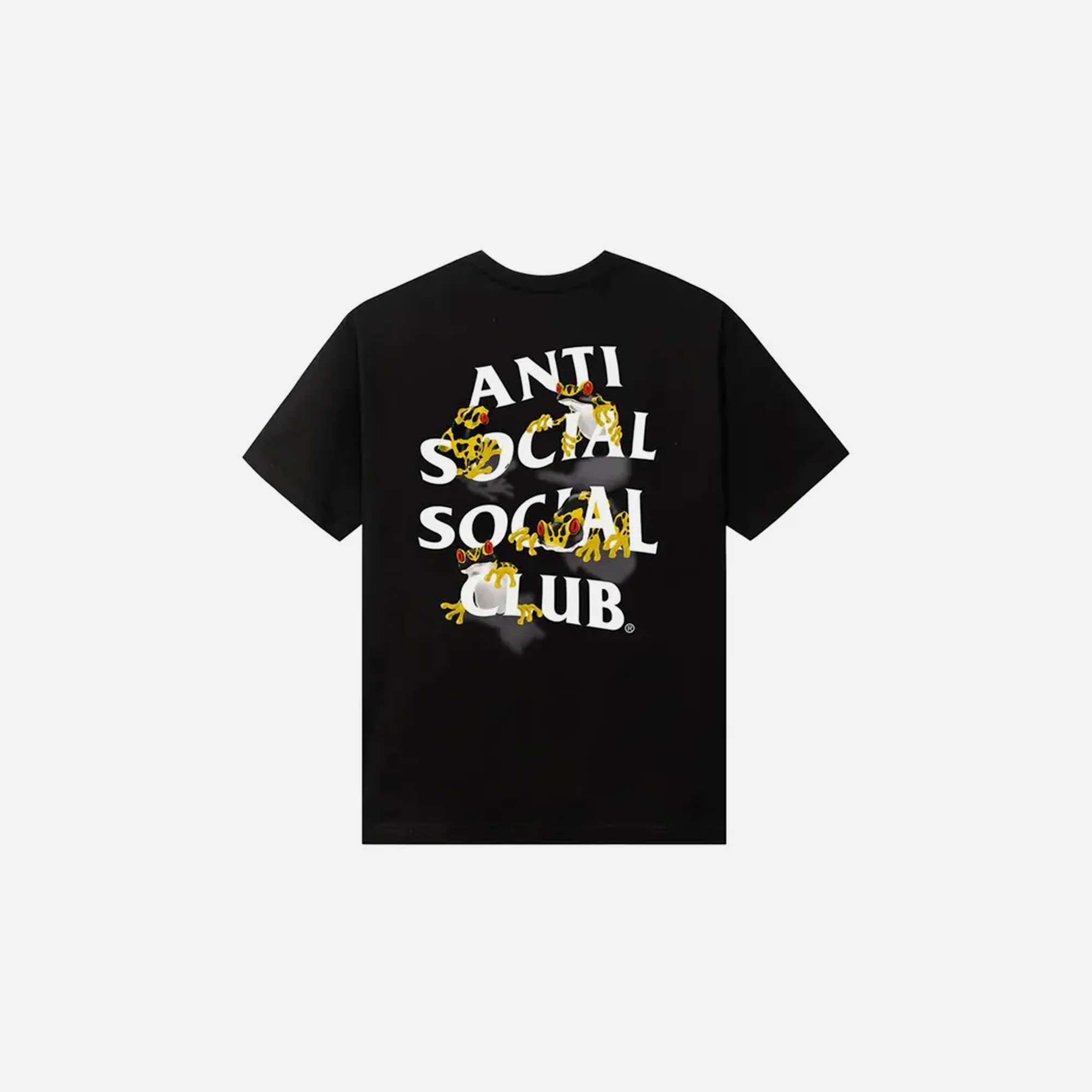 Anti Social Social Club Yellow Banded Black Tee