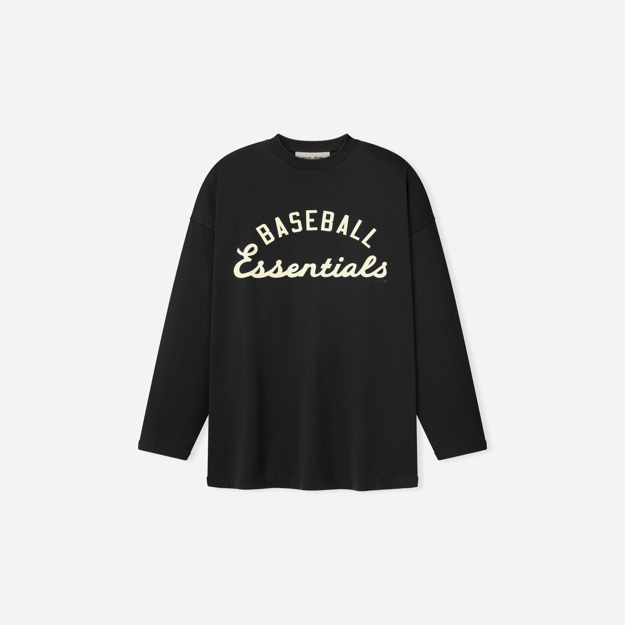 Fear Of God Essentials MLB Boxy Long Sleeve Tee Black