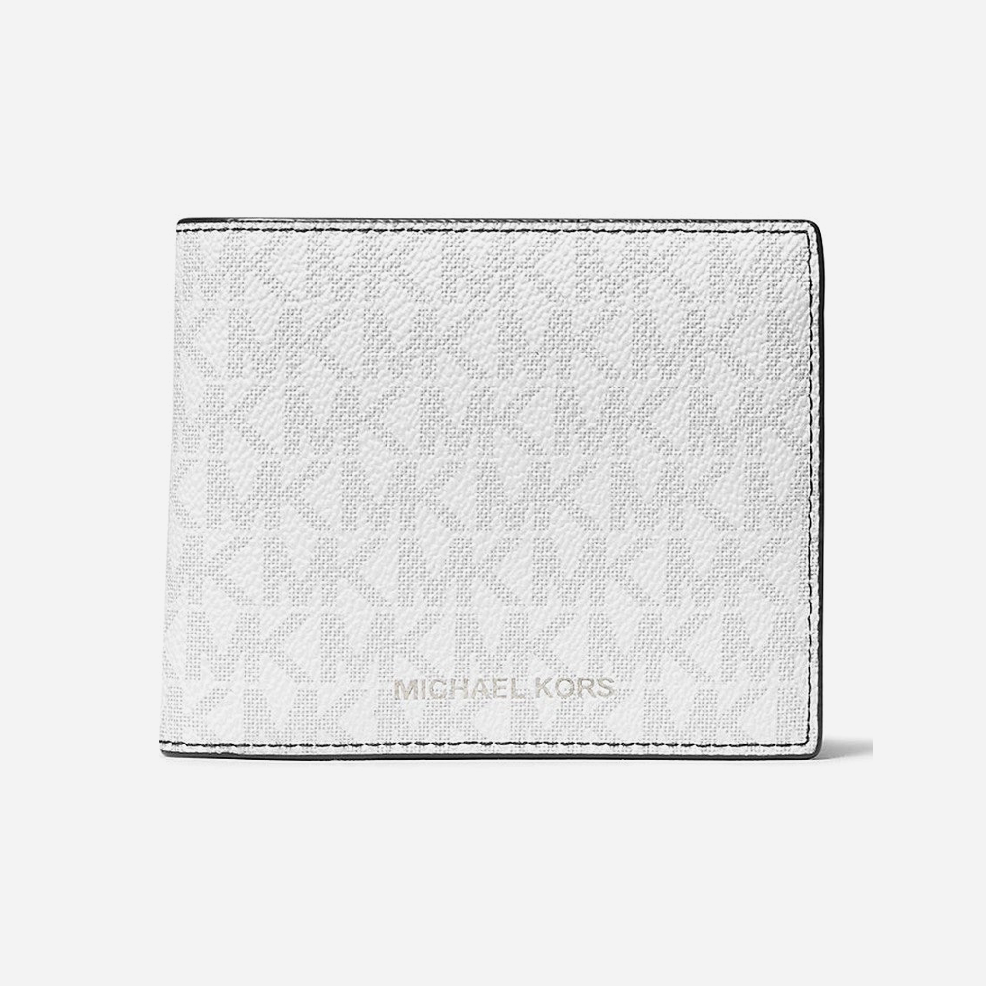 Michael Kors Cooper Logo Billfold Wallet Bright White