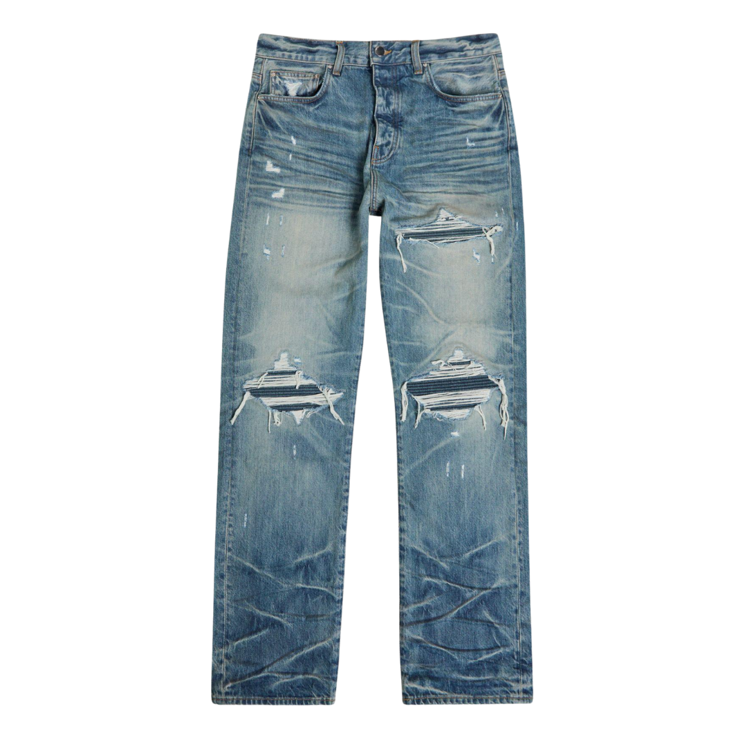 Amiri Men's Blue Relaxed Fit Denim Jeans