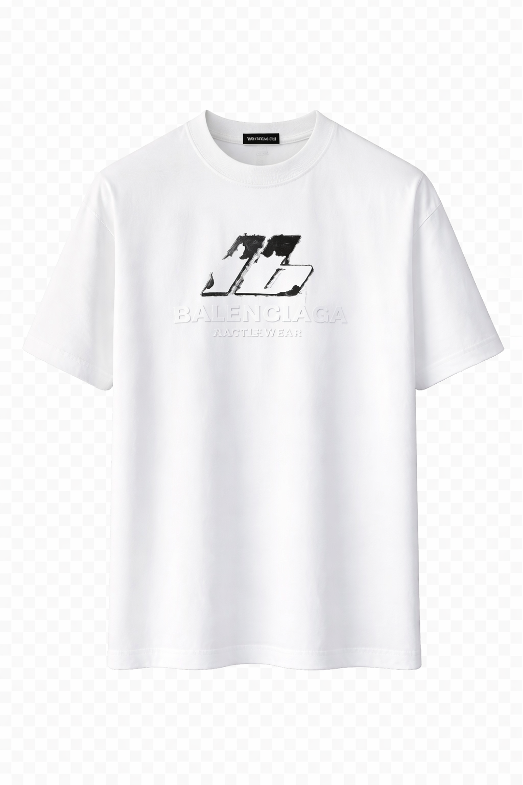 Balenciaga logo-print white T-Shirt