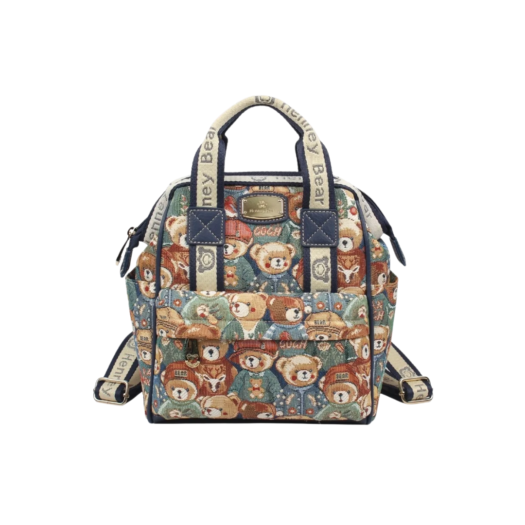 Green Bear Compact Backpack (H-375-Cbpk-Gb)