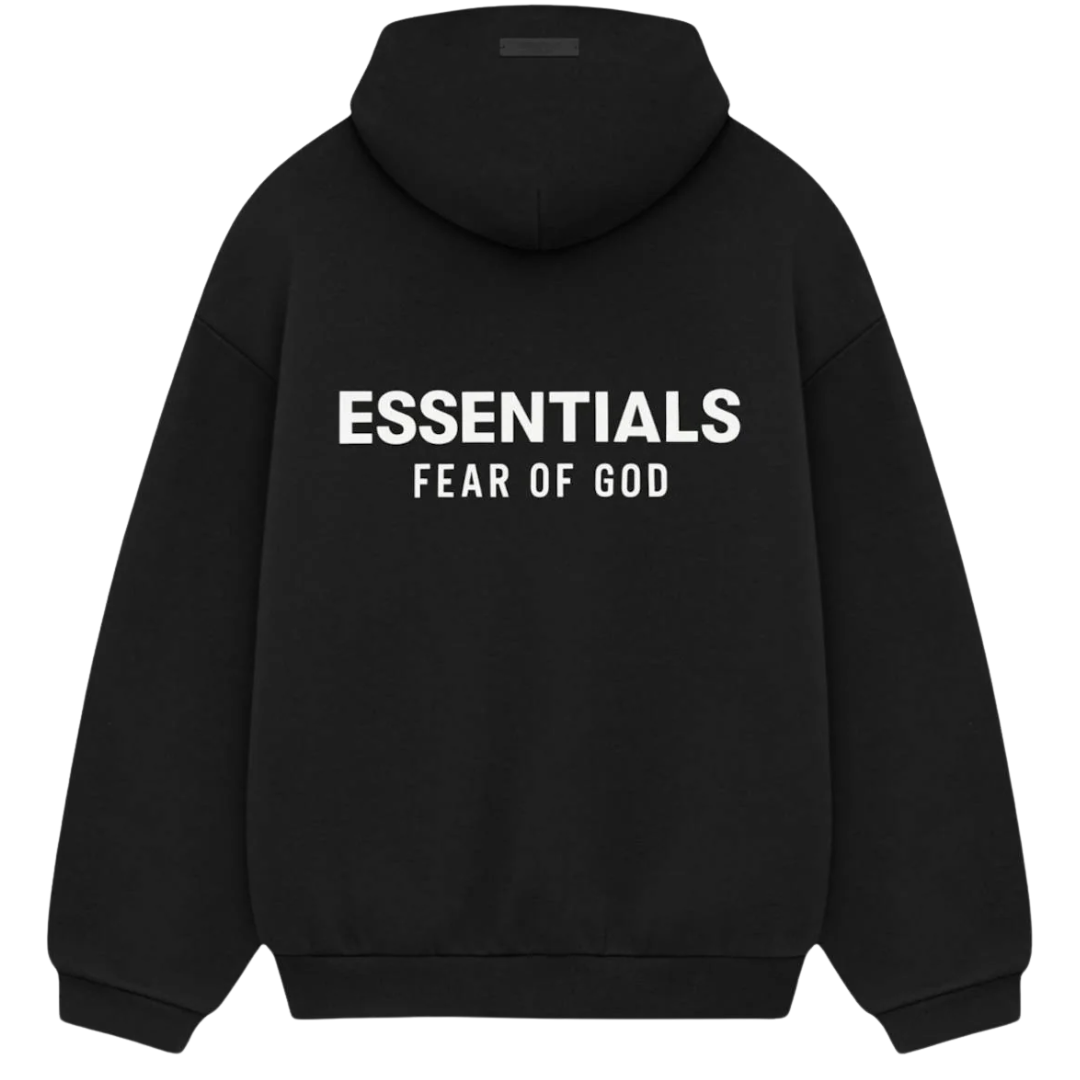 Fear of God Essentials Fleece Hoodie (FW24) Black