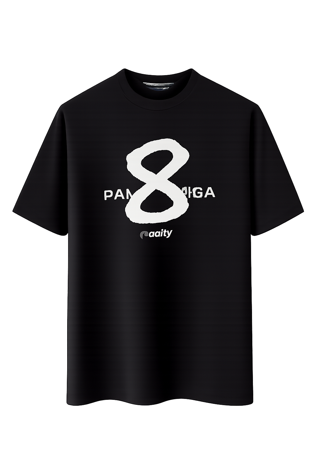 Balenciaga Logo-Print Oversized T-Shirt In Black