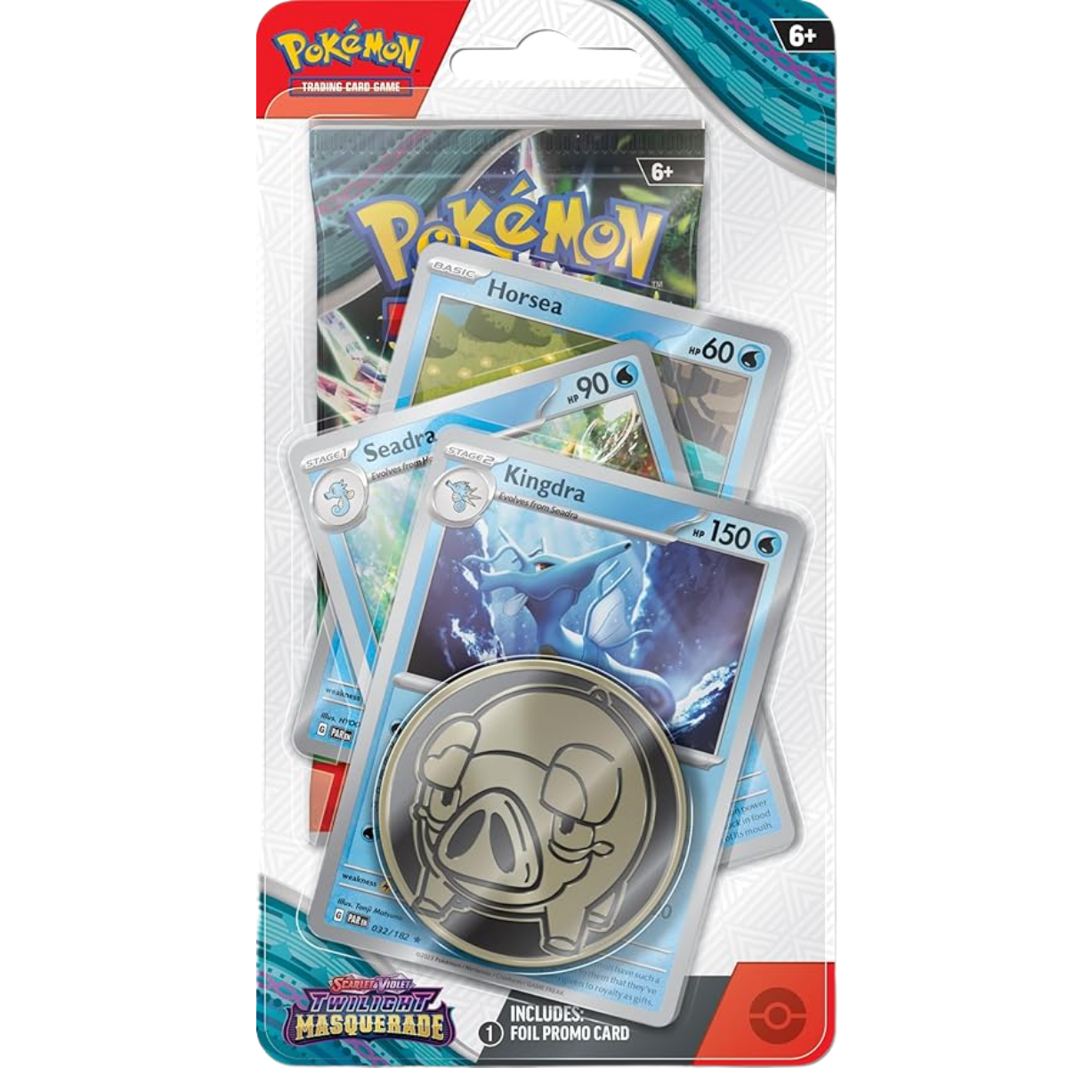 PokéMon Trading Card Game Scarlet & Violet 06 Twilight Masquerade Premium Checklane Kingdra