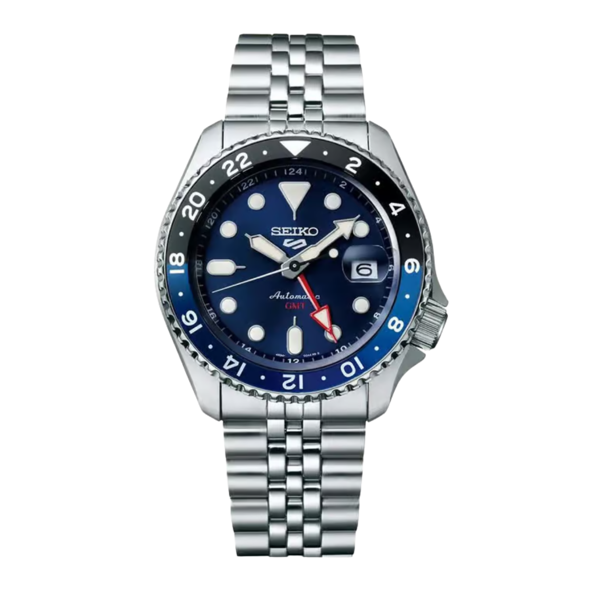 Seiko Ssk003k1 Skx Sports Style Blueberry Gmt Re-Interpretation Watch For Men