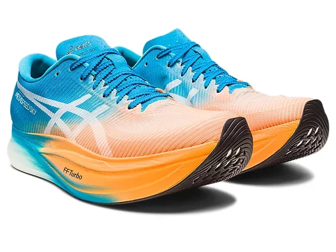 Asics Metaspeed Sky+ Orange Pop Island Blue