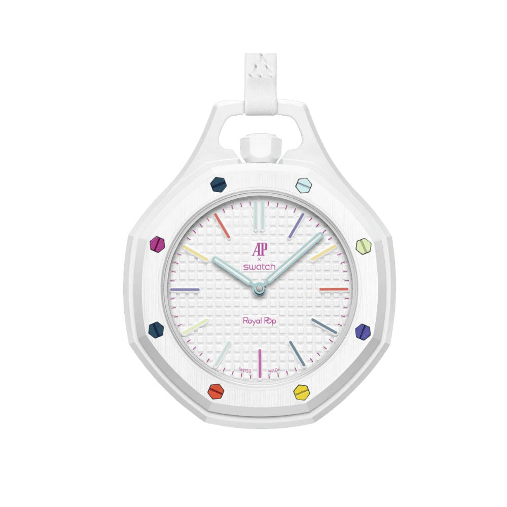 Swatch X Audemars Piguet Ap - Royal Pop “Huit Blanc” -(Aftermarket Wrist Band Included)