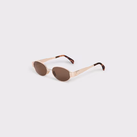 Celine  Triomphe Metal 01 Sunglasses In Metal