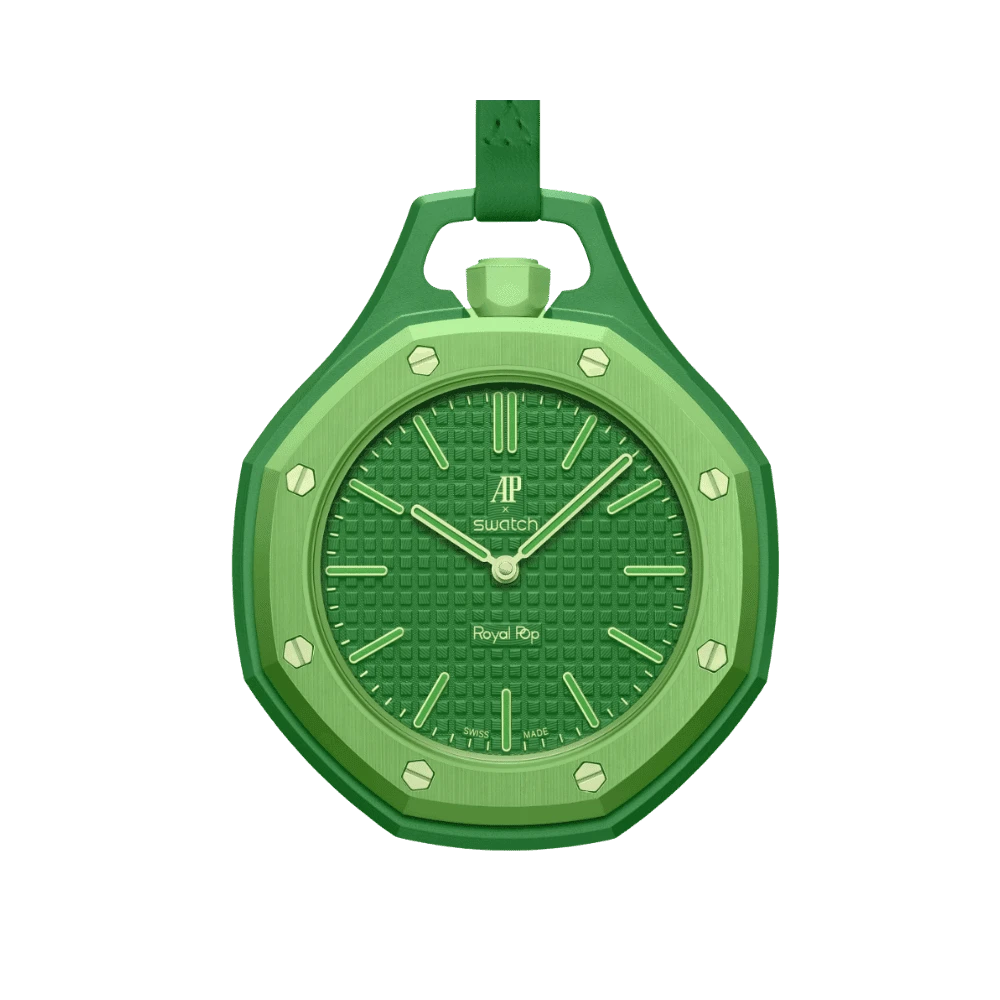Swatch X Audemars Piguet Ap - Royal Pop “Green Eight” -(Aftermarket Wrist Band Included)