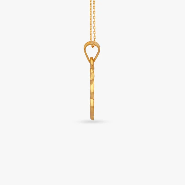 Layered Blossom Gold Pendant For Kids